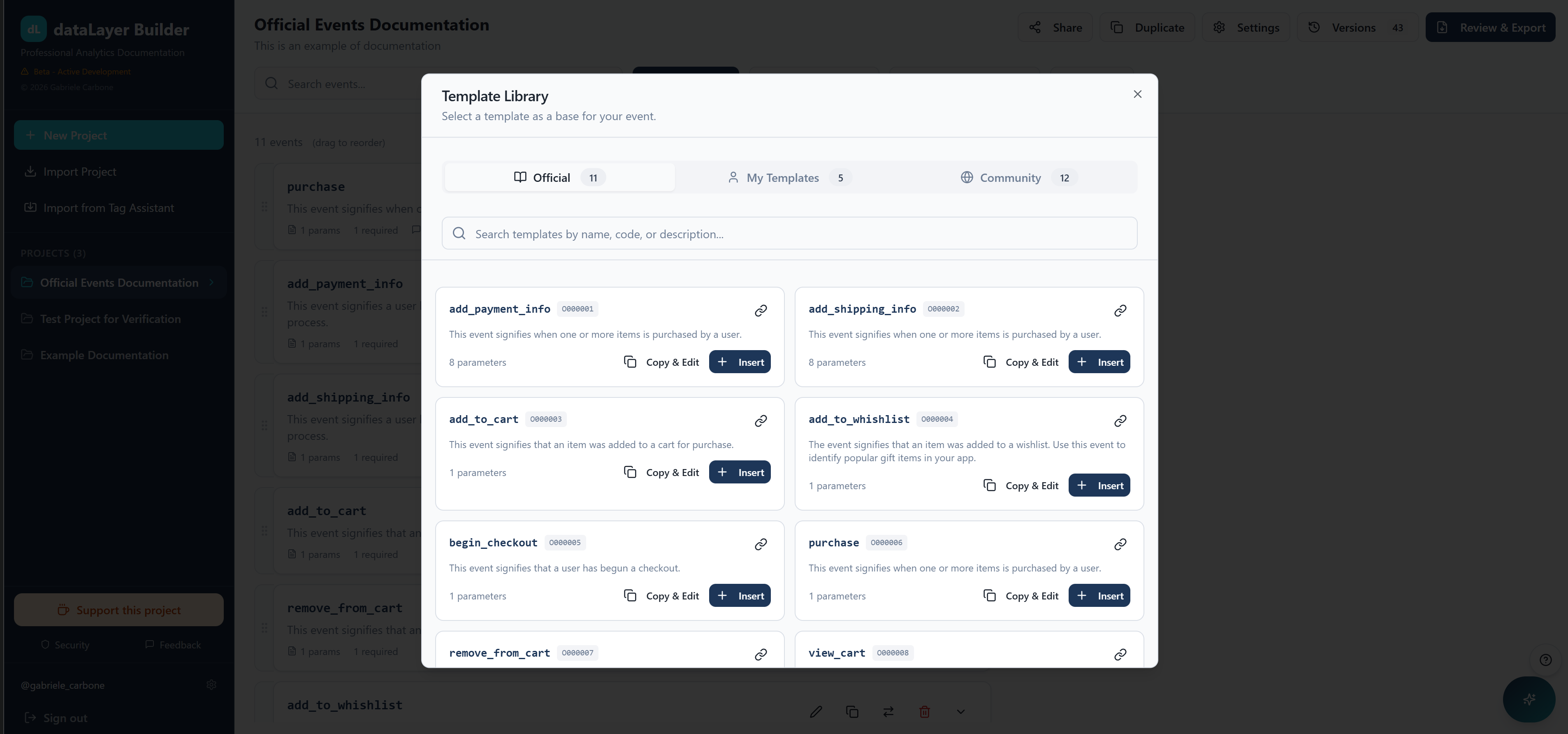 Screenshot 3 of dataLayer Builder