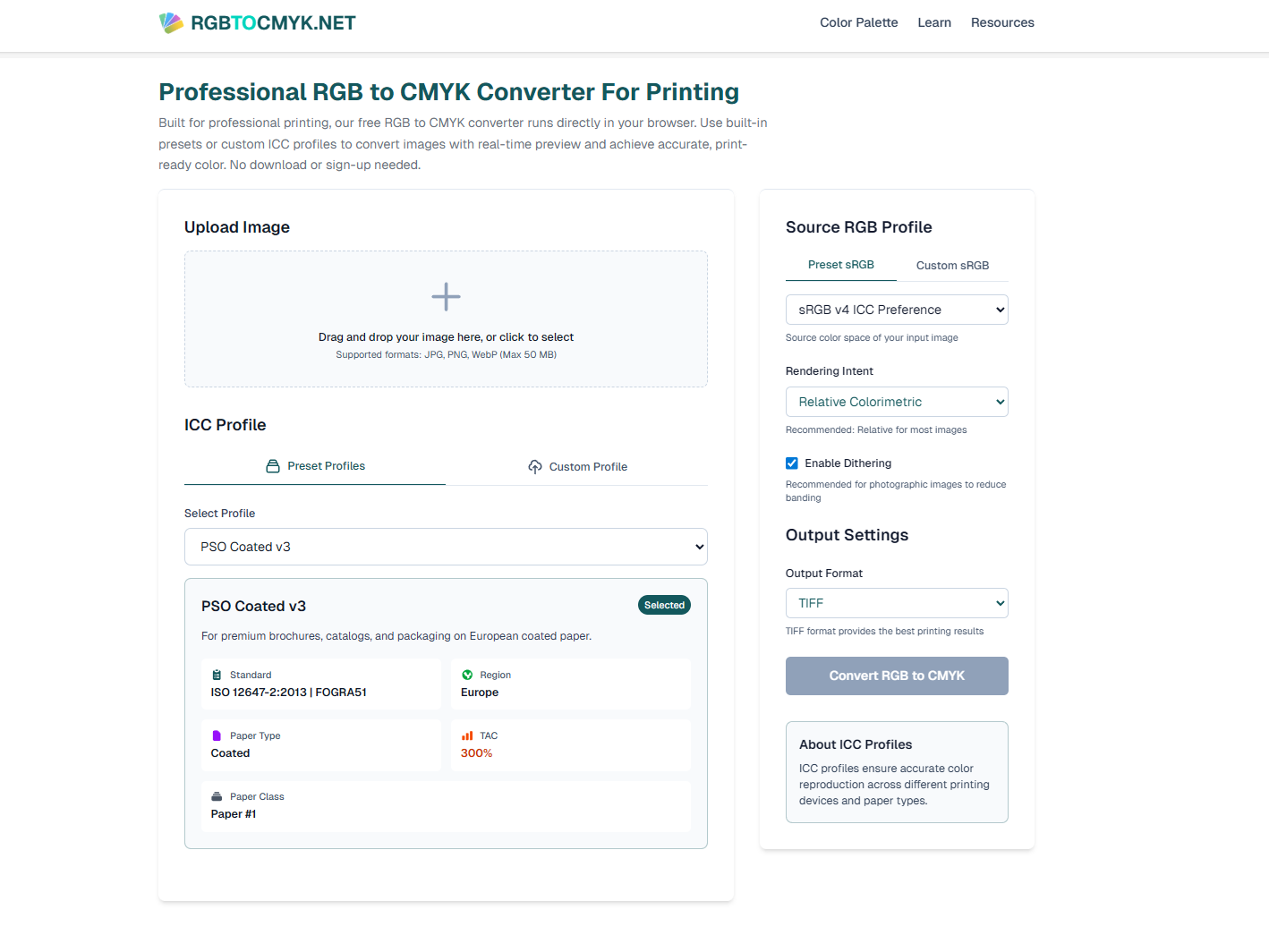 Screenshot 2 of RGB to CMYK Converter