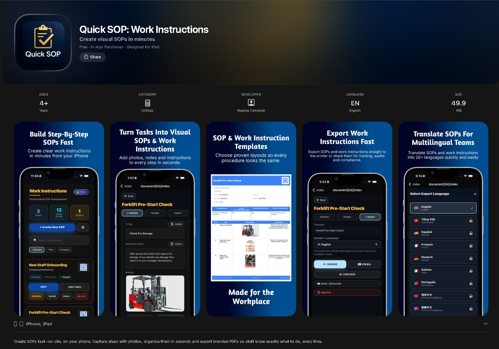 Screenshot 6 of Quick SOP 