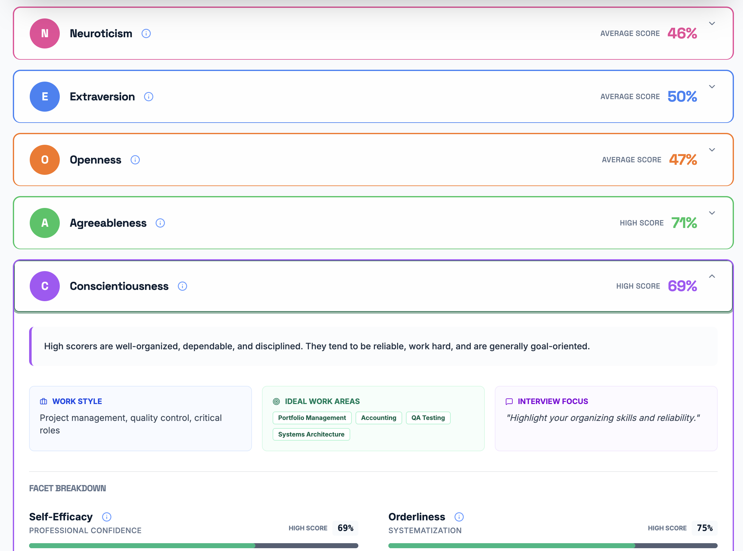 Screenshot 2 of WorkFive - Free Assessment for Work