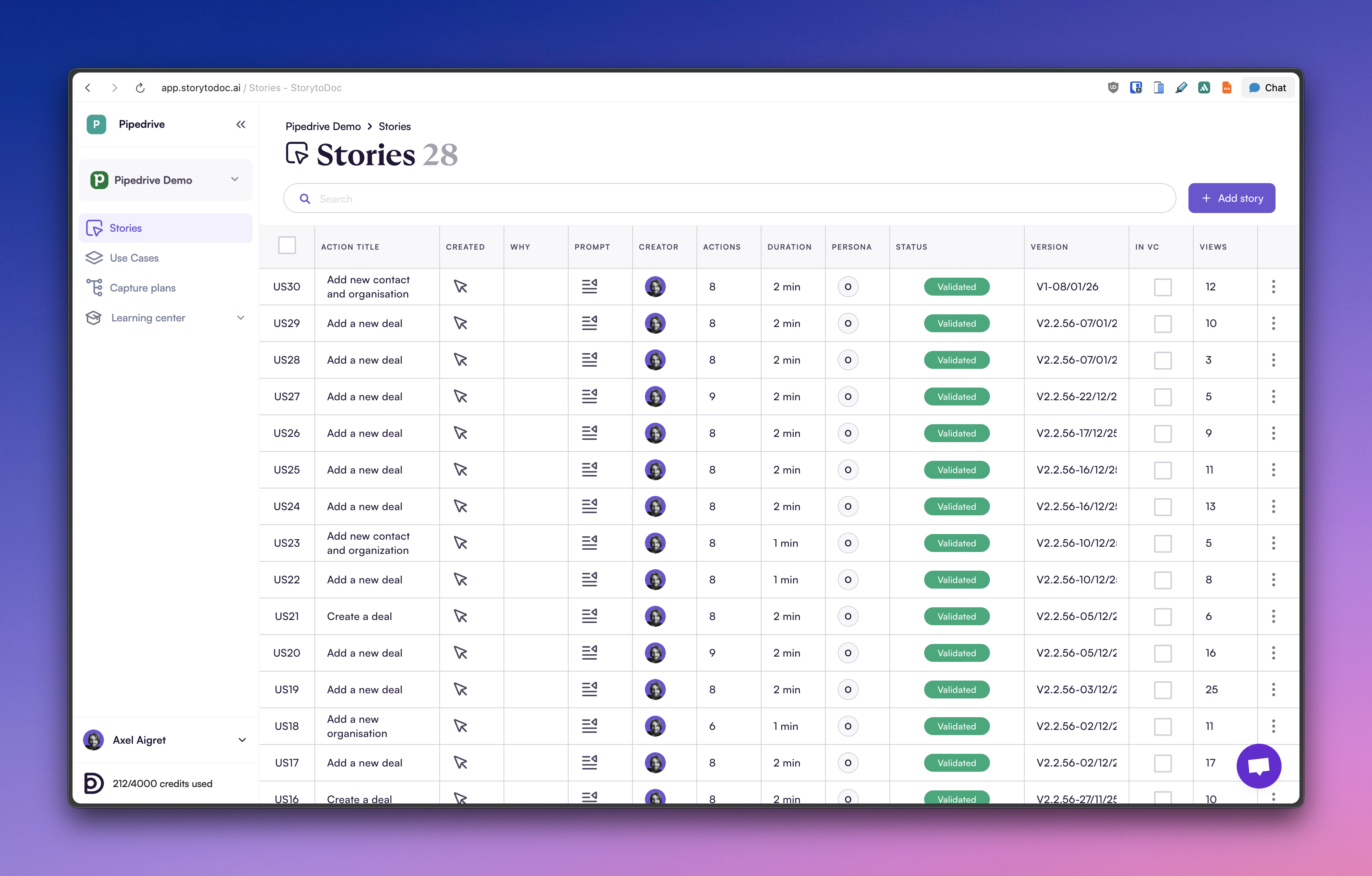 Screenshot 1 of StorytoDoc