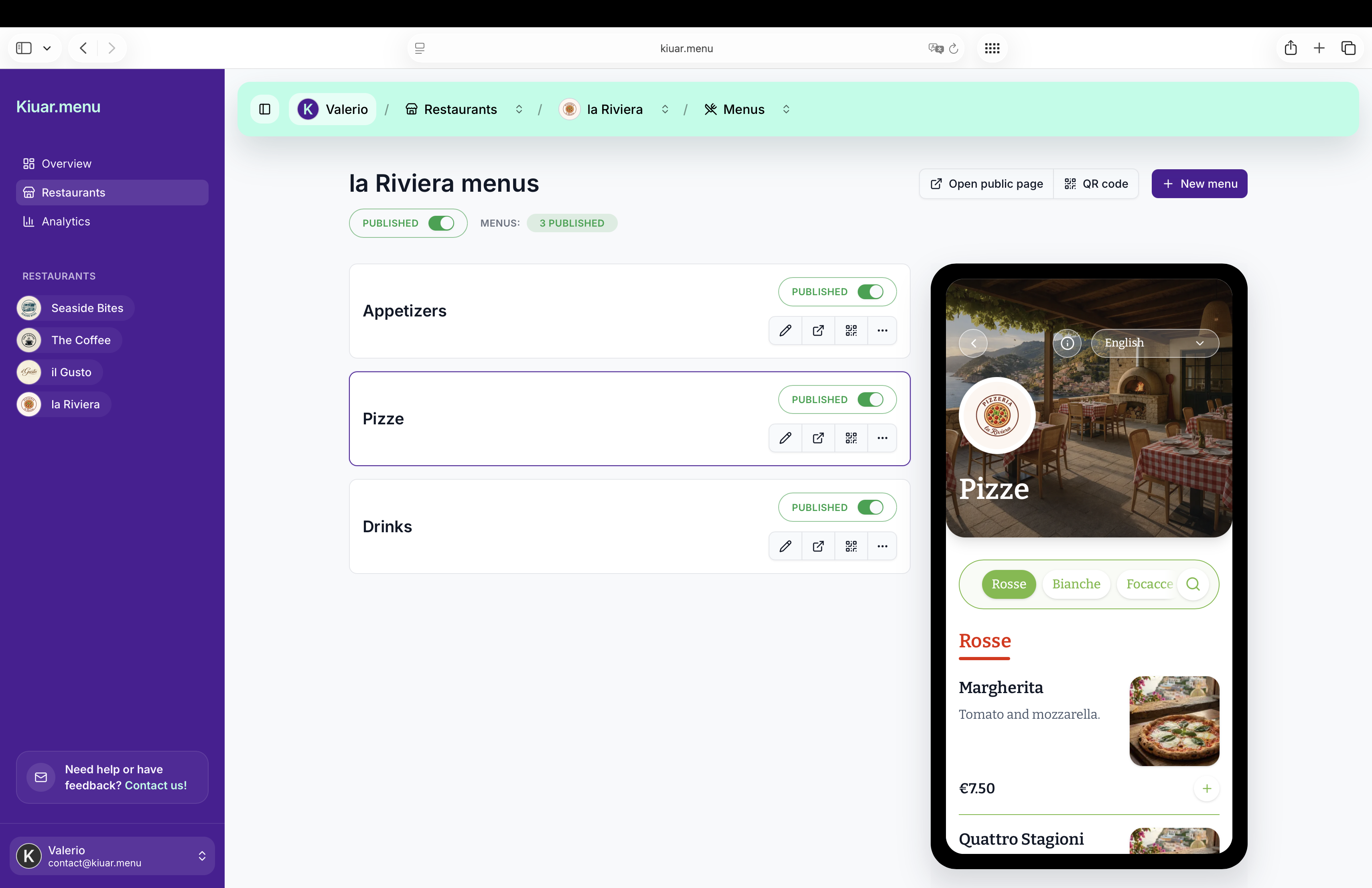 Screenshot 5 of Kiuar.menu