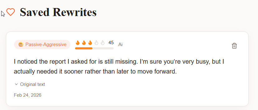 Screenshot 5 of VibeRewrite