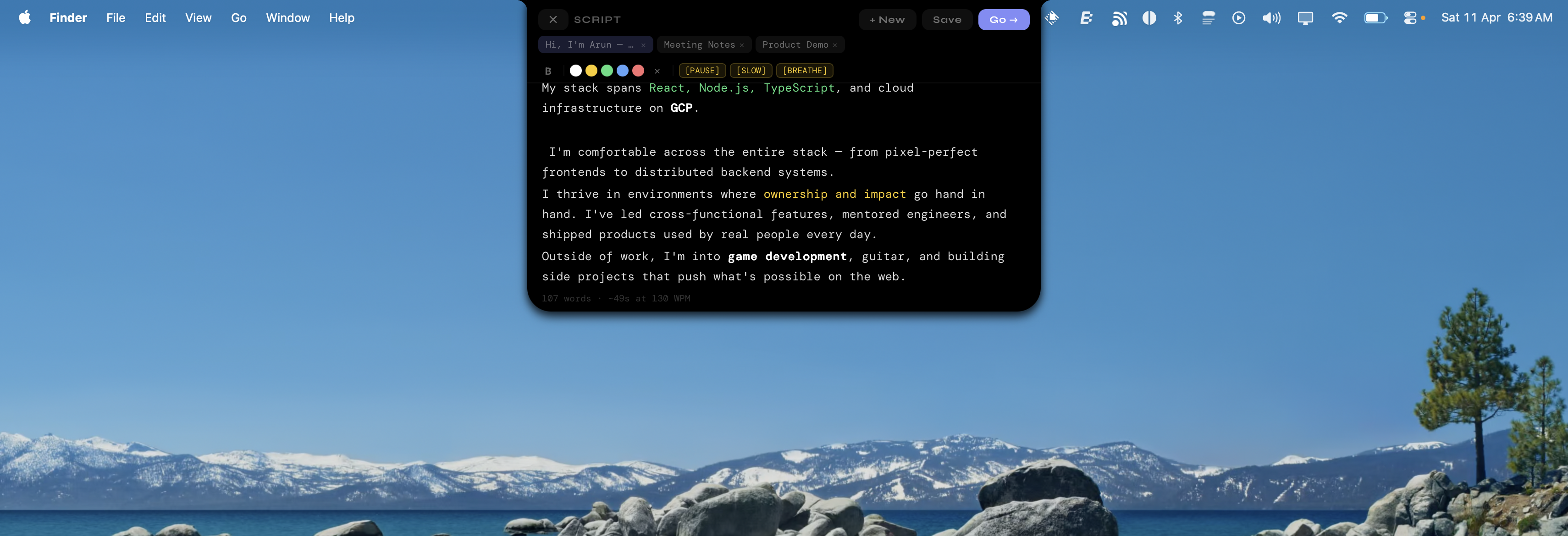 Screenshot 2 of OpenTeleprompter V3
