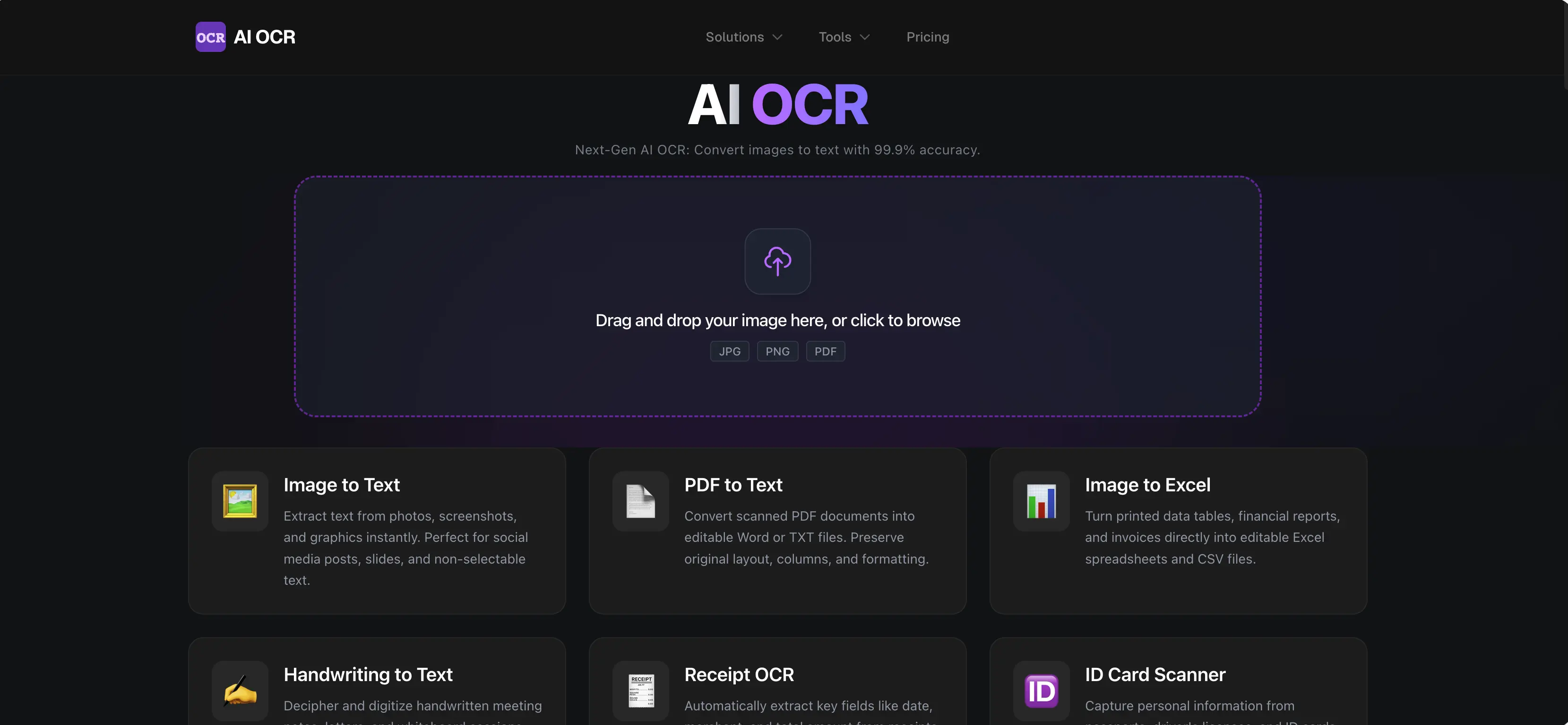Screenshot 1 of Free AI OCR Tool