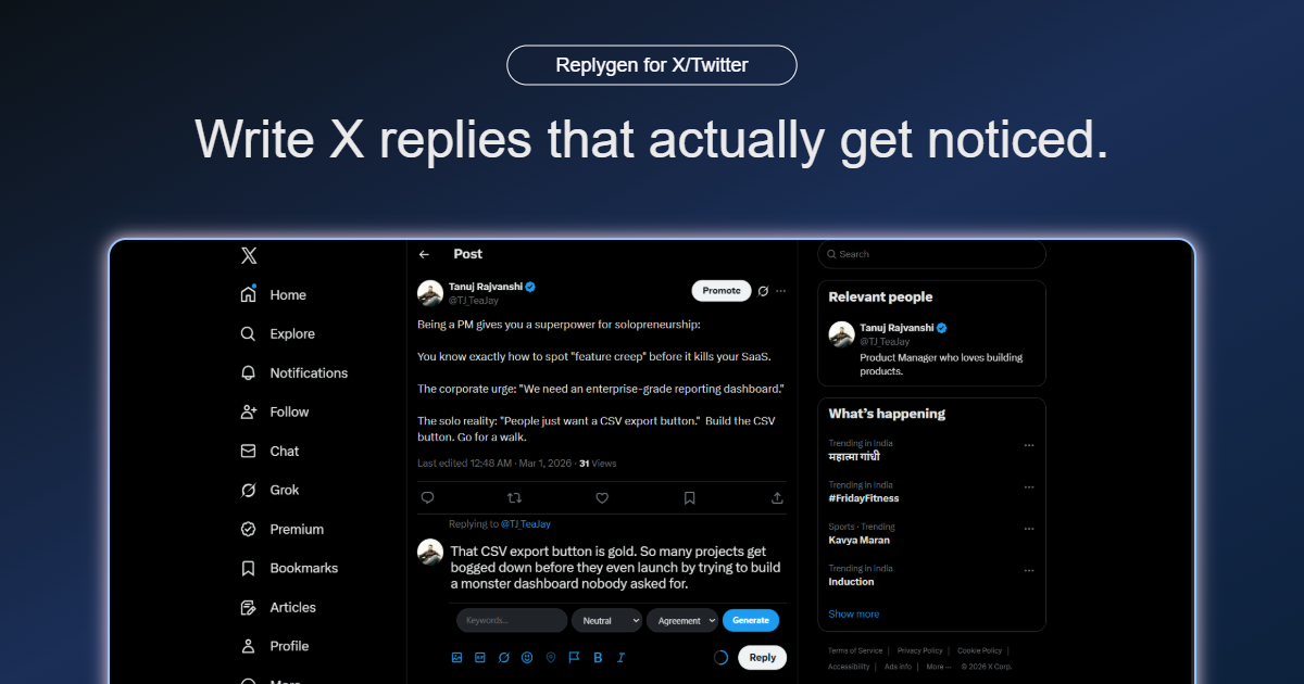 Screenshot 2 of ReplyGen