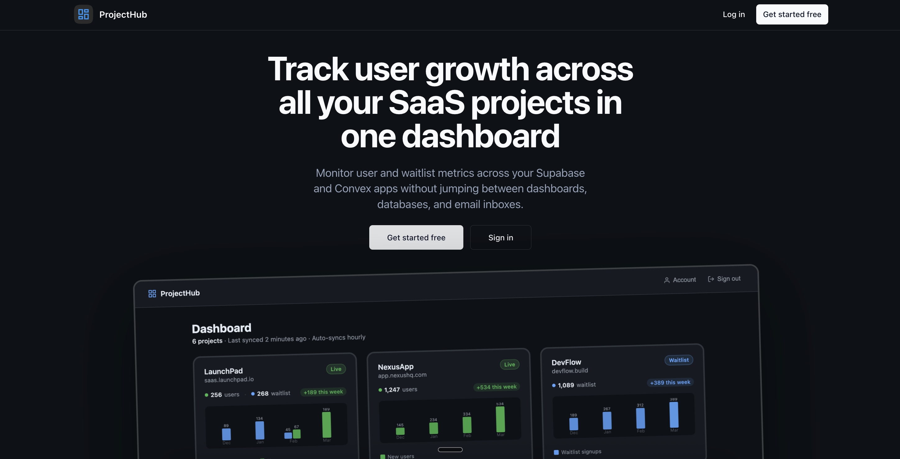 Screenshot 1 of ProjectHub