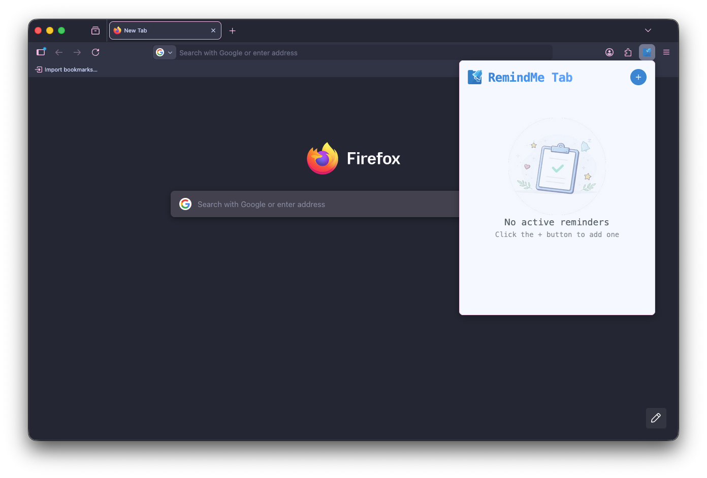 Screenshot 1 of RemindMe Tab