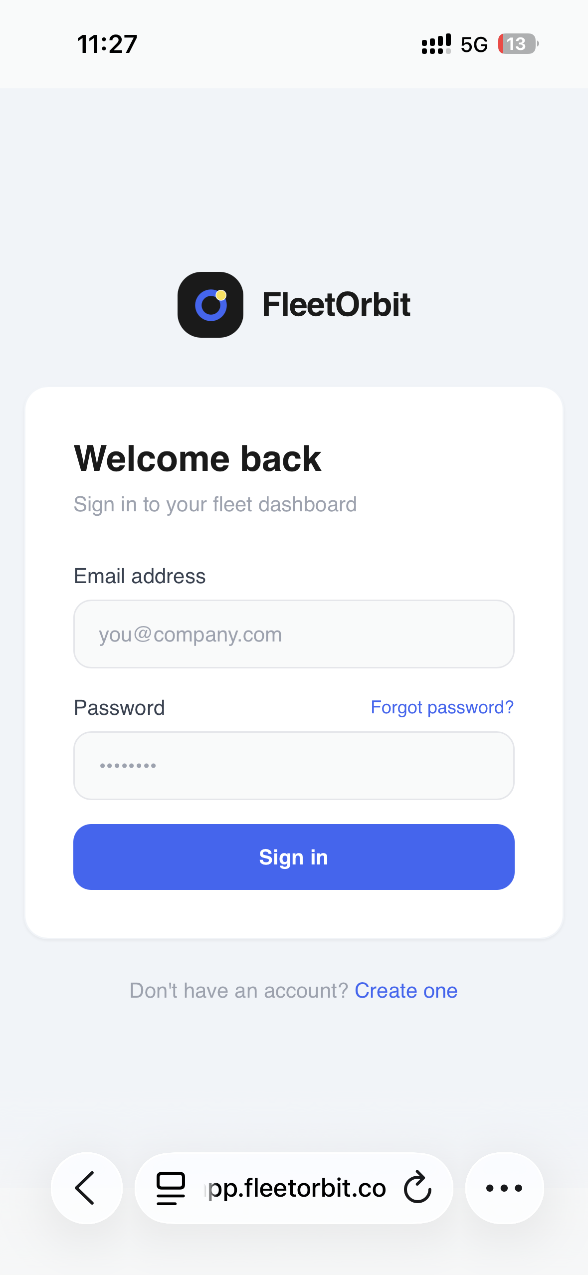 Screenshot 1 of FleetOrbit
