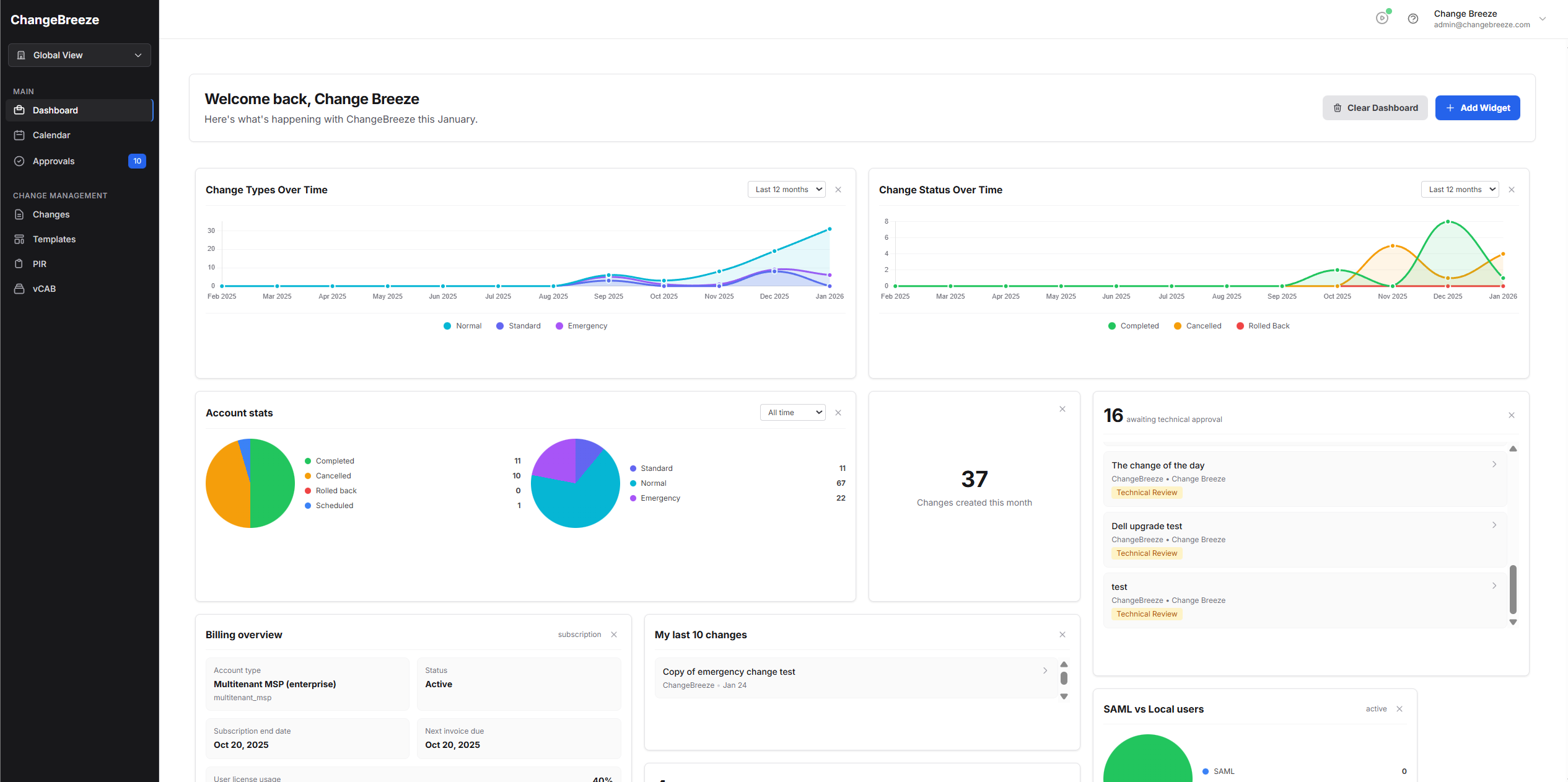 Screenshot 1 of ChangeBreeze