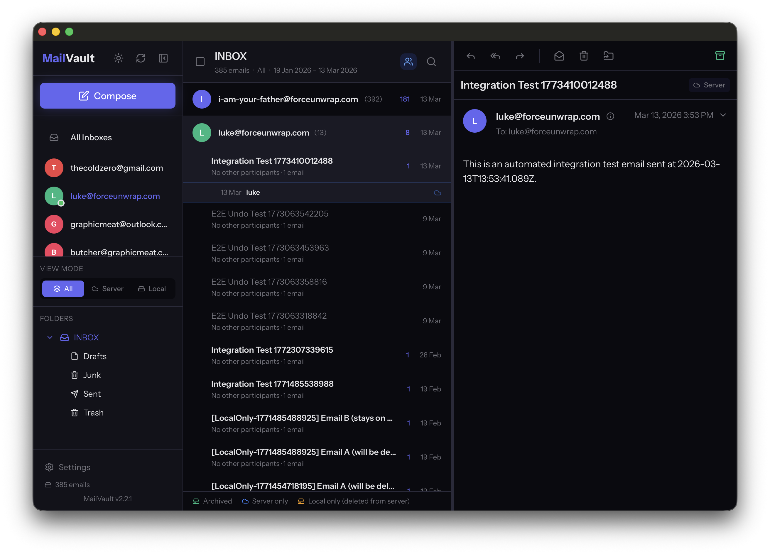 Screenshot 5 of MailVault