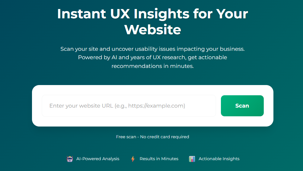Screenshot 1 of UNGUESS UX Tester