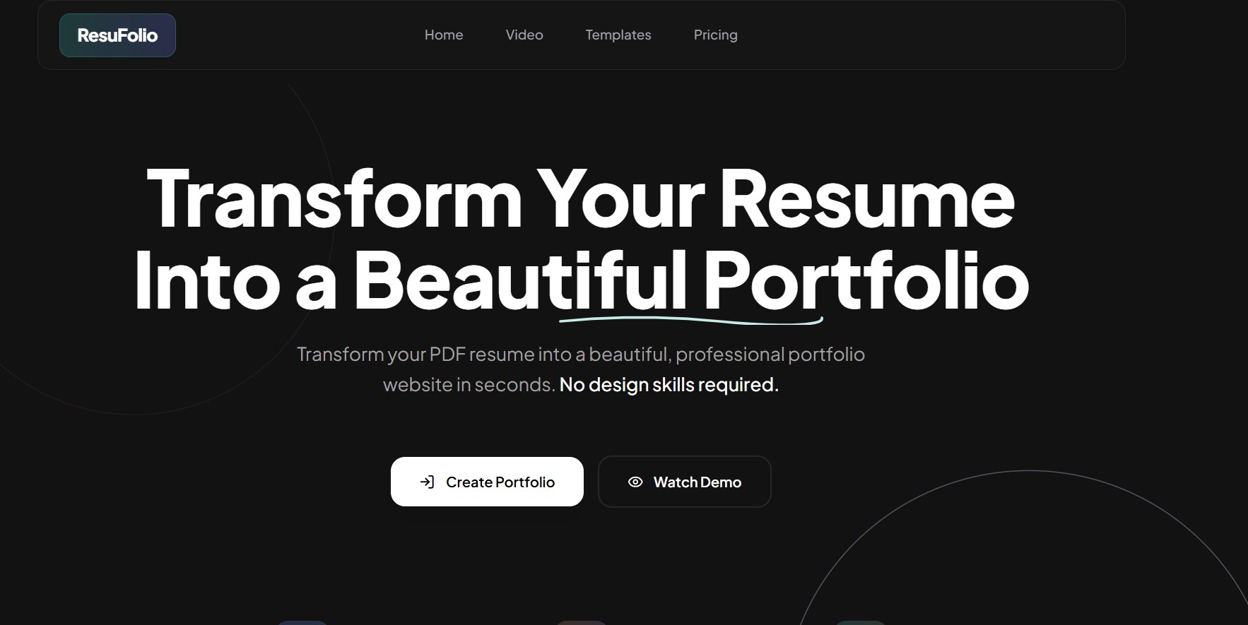 Screenshot 1 of ResuFolio