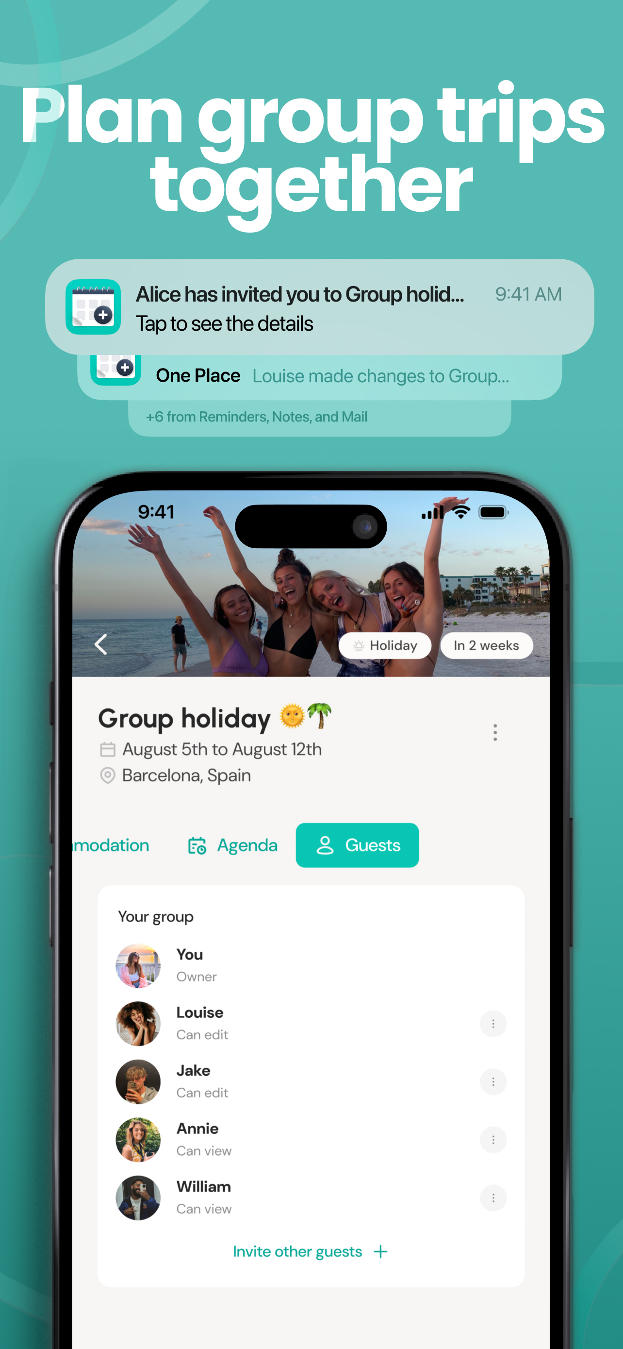 Screenshot 4 of One Place: Shared events & group plans