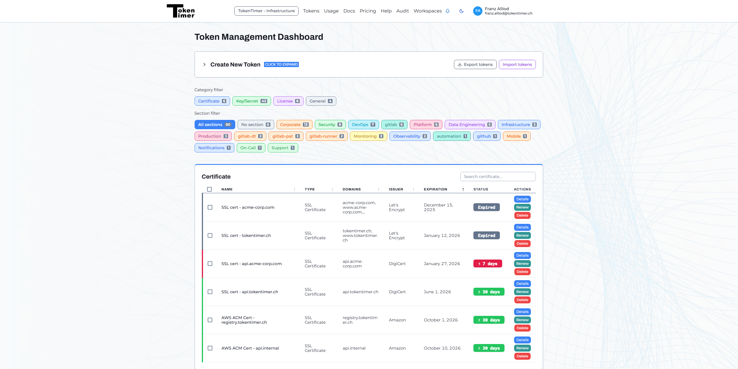 Screenshot 1 of TokenTimer
