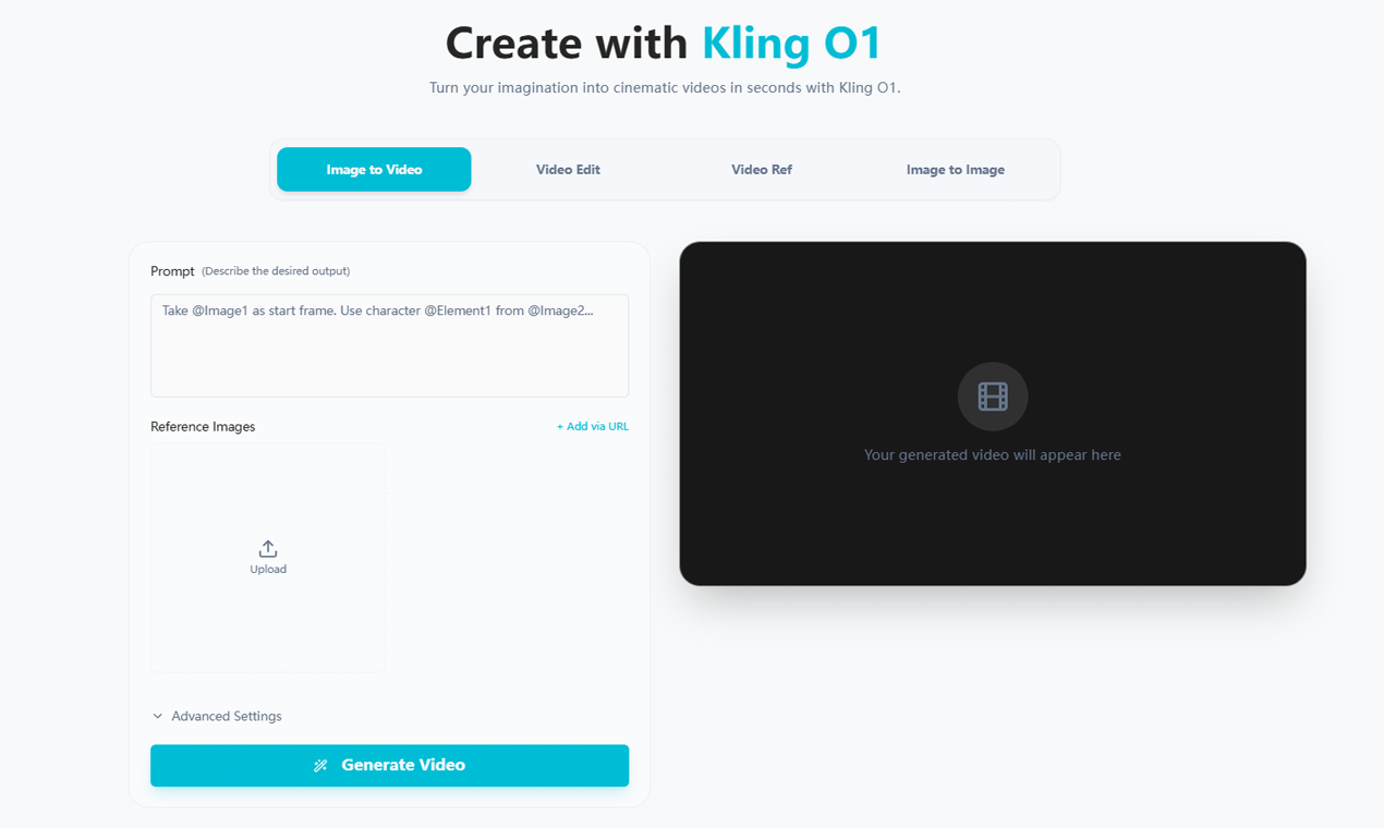 Screenshot 2 of KlingO1.site