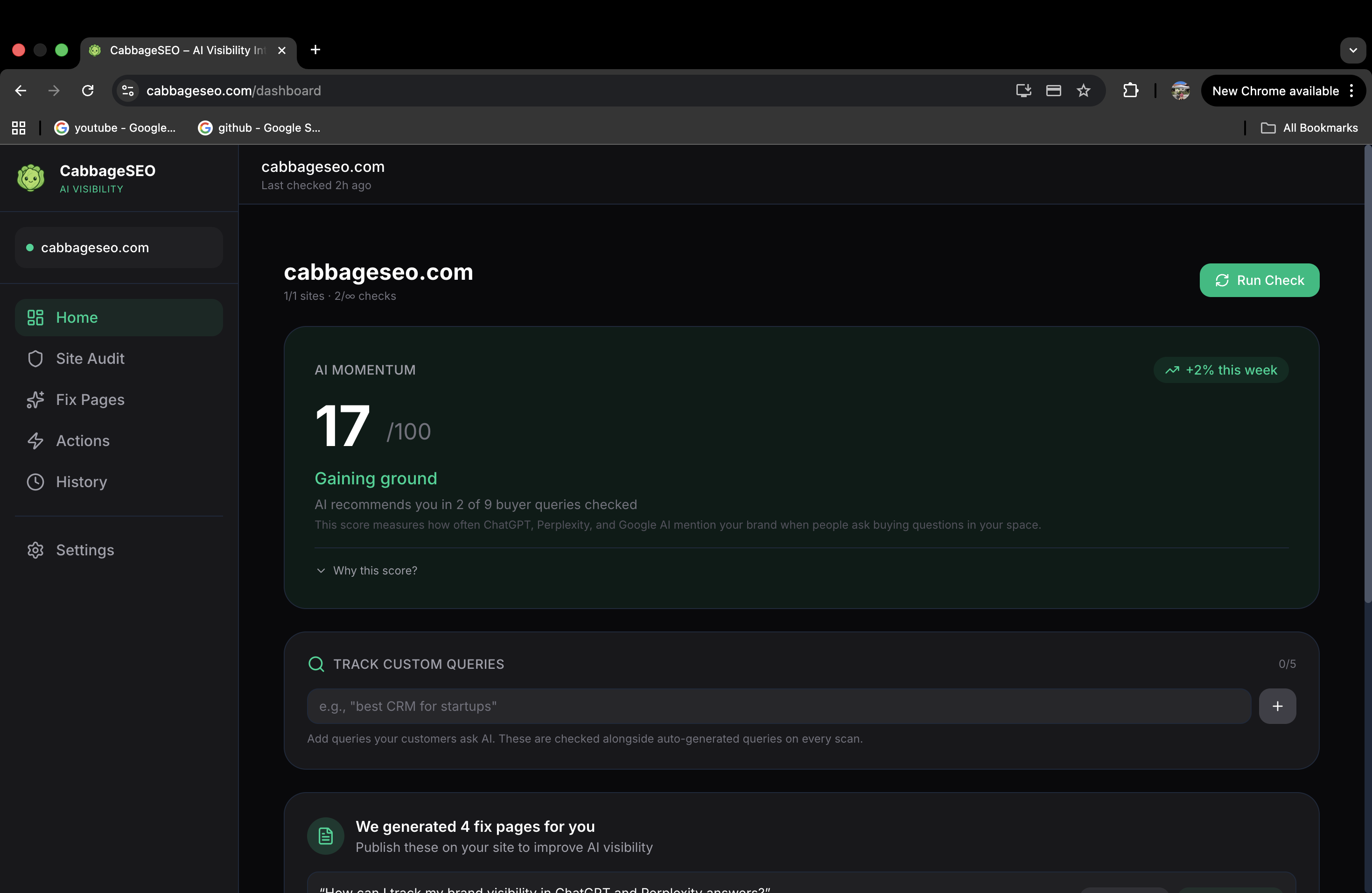 Screenshot 2 of cabbageSEO