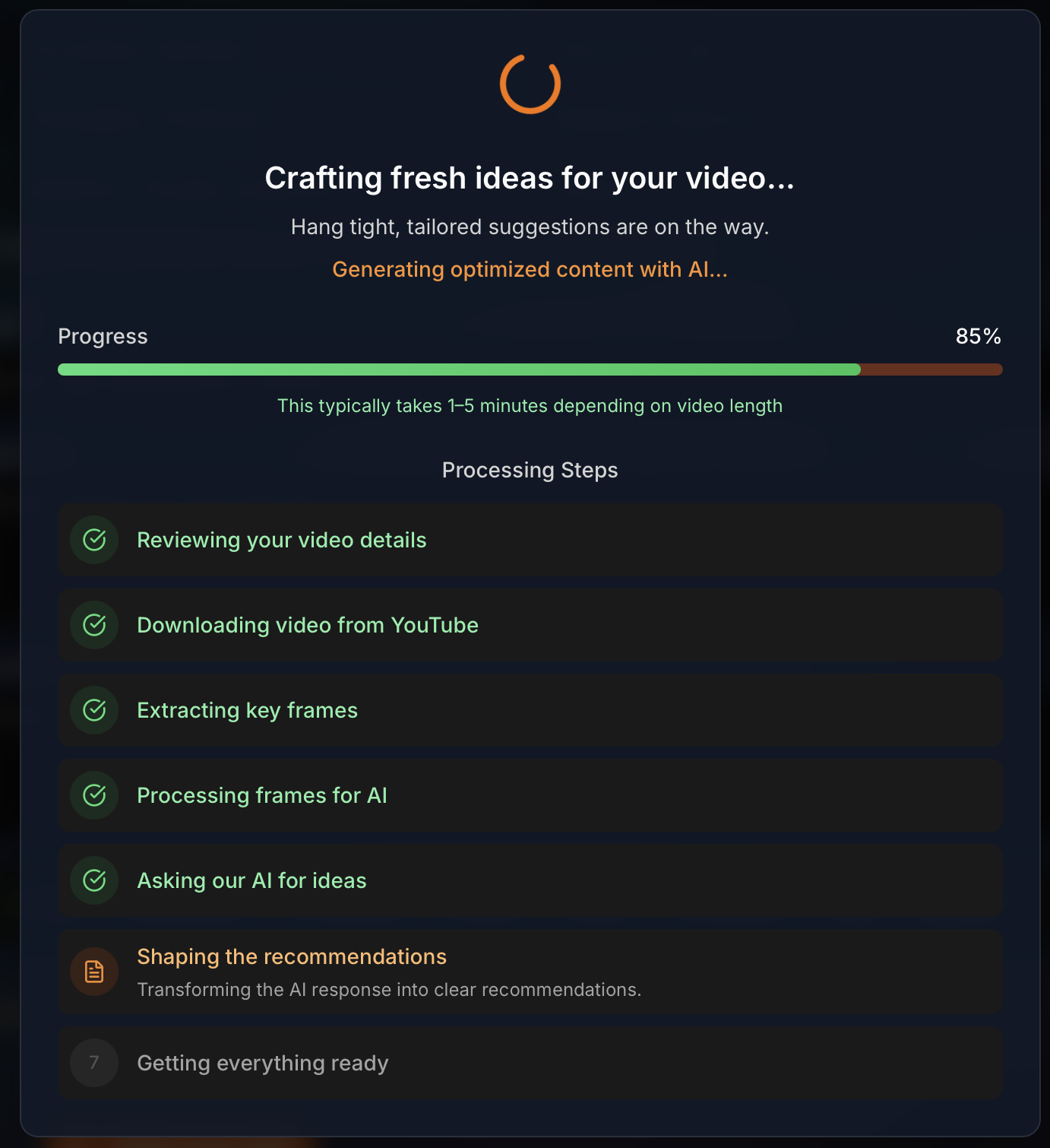 Screenshot 7 of VidSeeds.ai