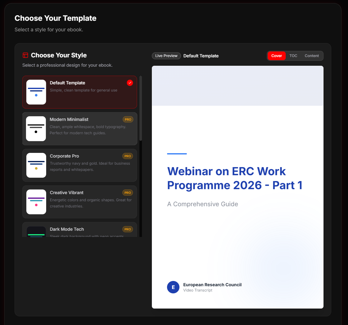 Screenshot 4 of Youtube to eBook