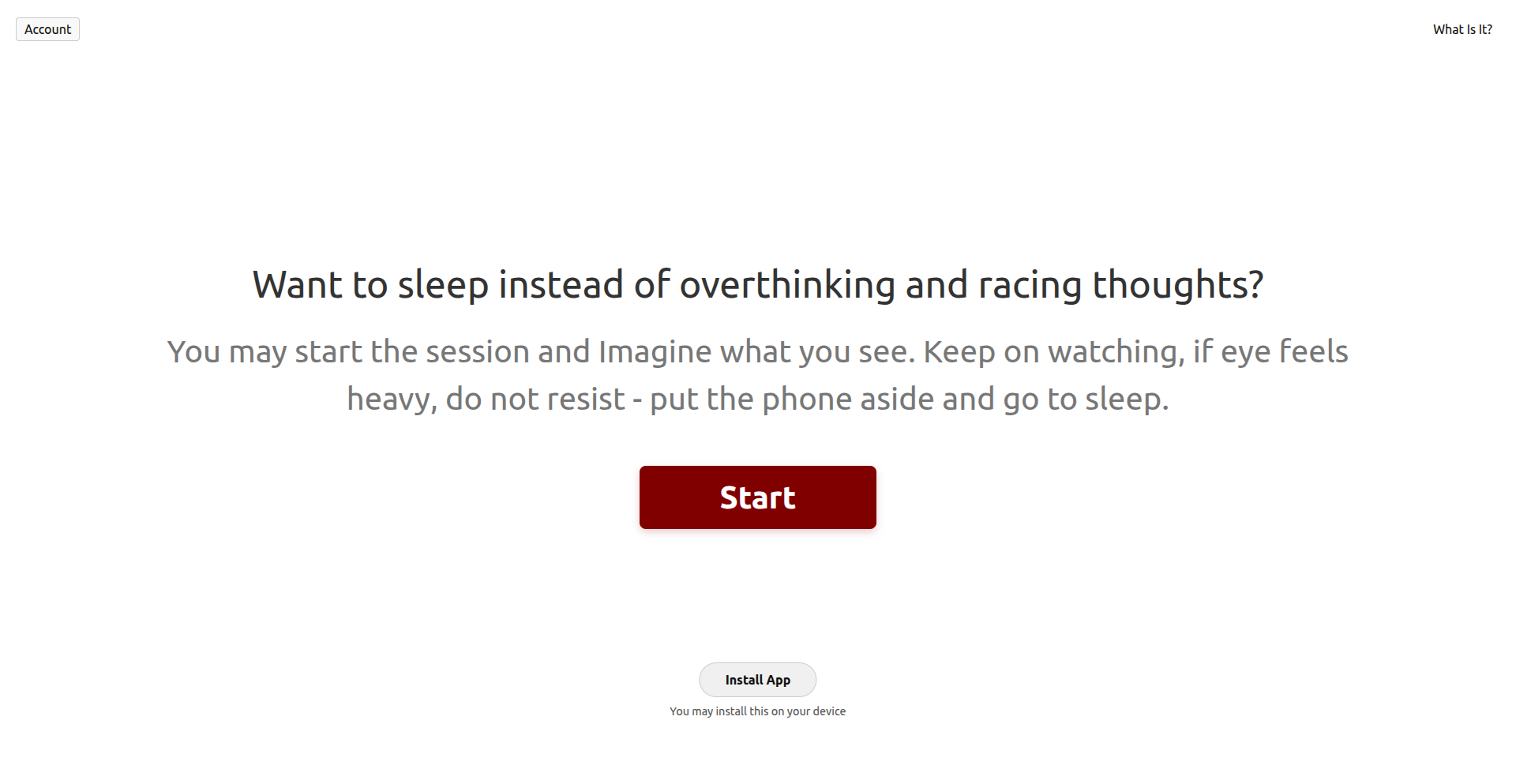 Screenshot 1 of Overthink Rest