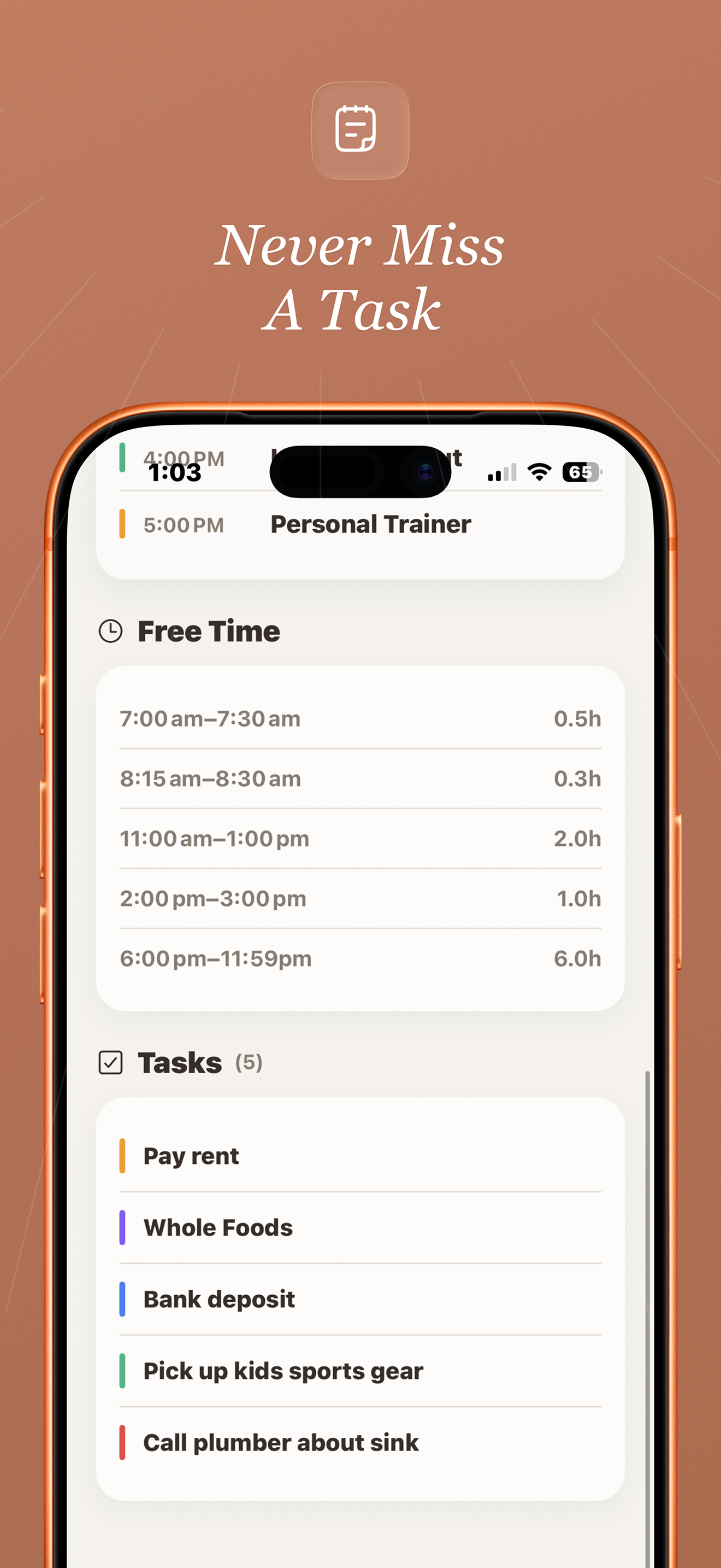 Screenshot 1 of At 'Em - personal daily briefing