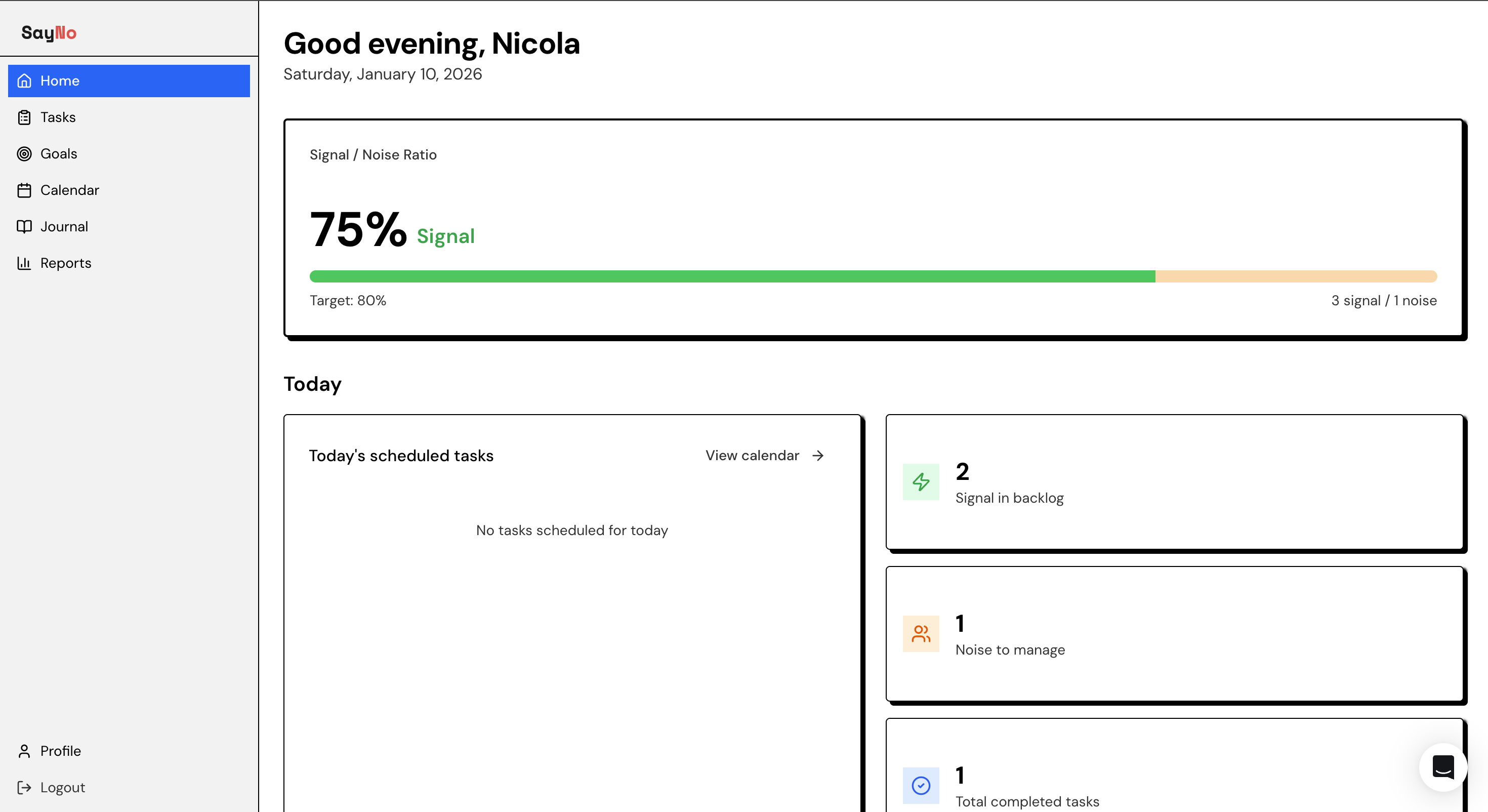 Screenshot 1 of SayNo - Focus on What Matters