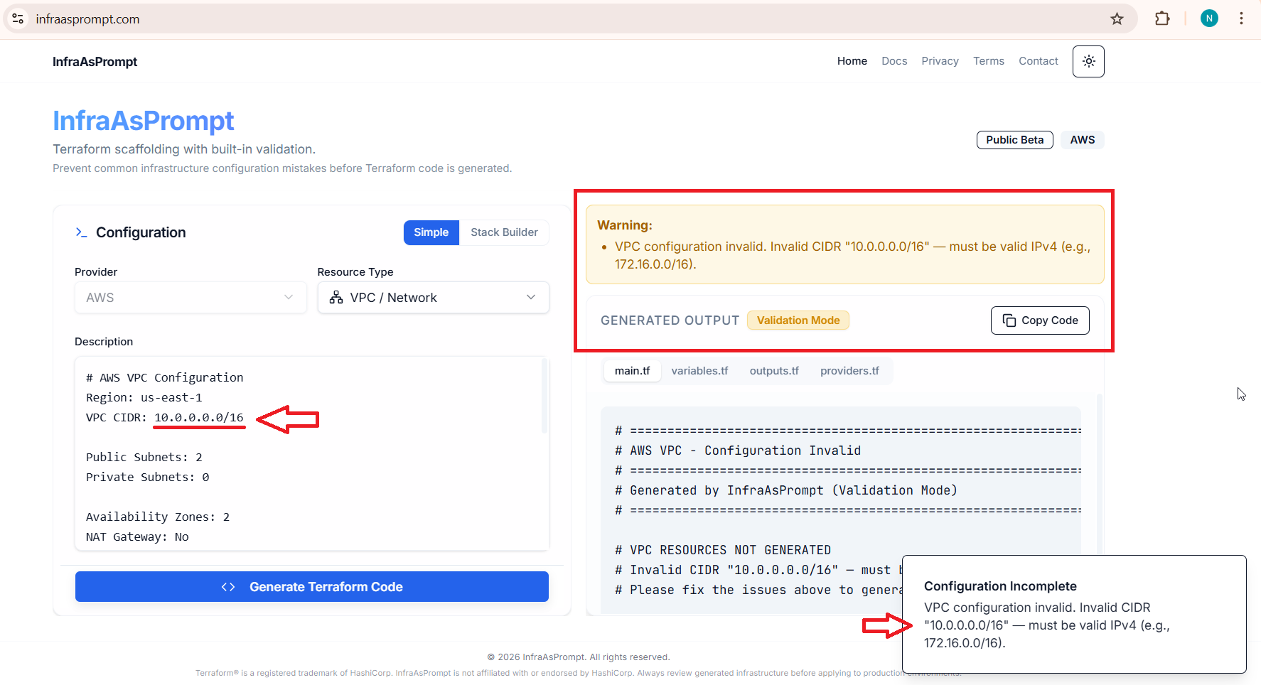 Screenshot 2 of InfraAsPrompt