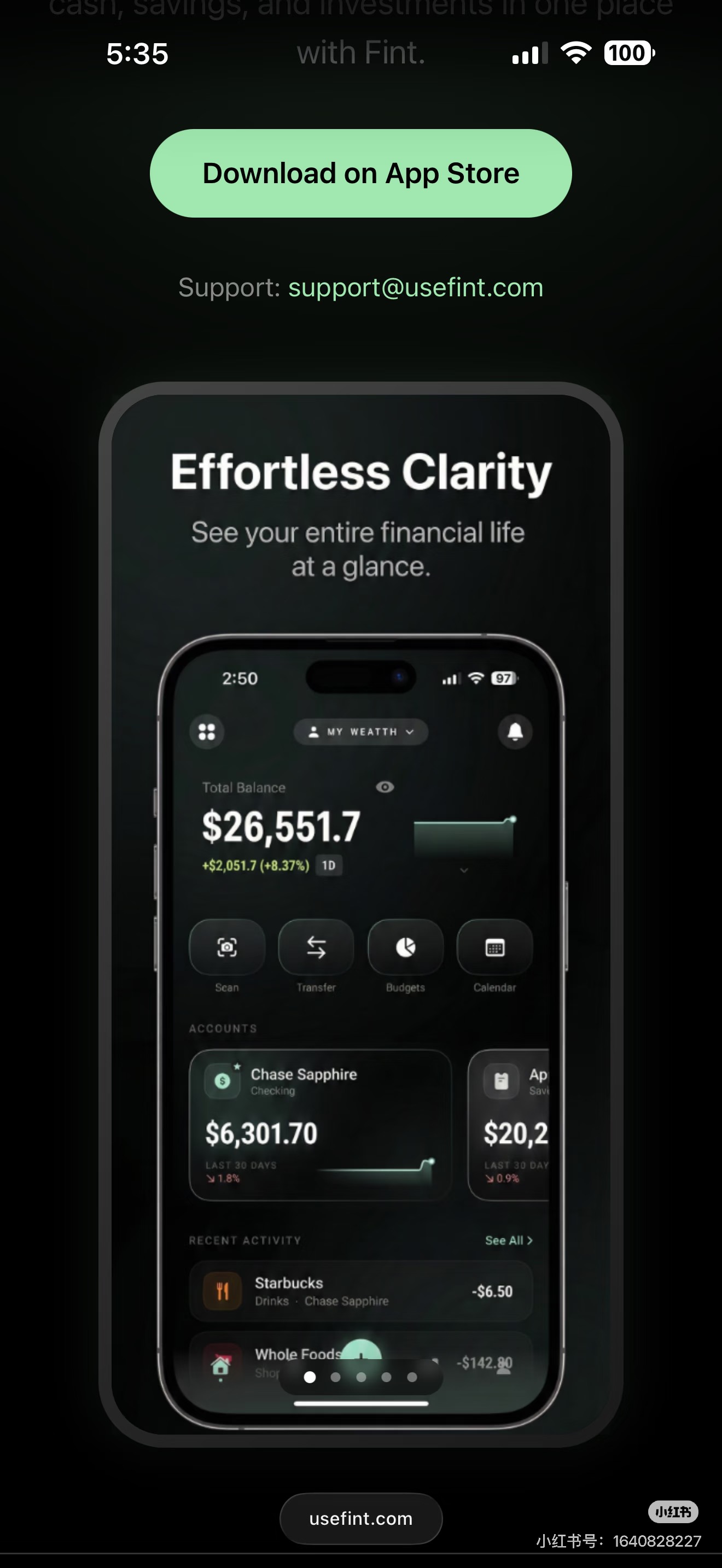 Screenshot 1 of Fint - Effortless Financial Clarity
