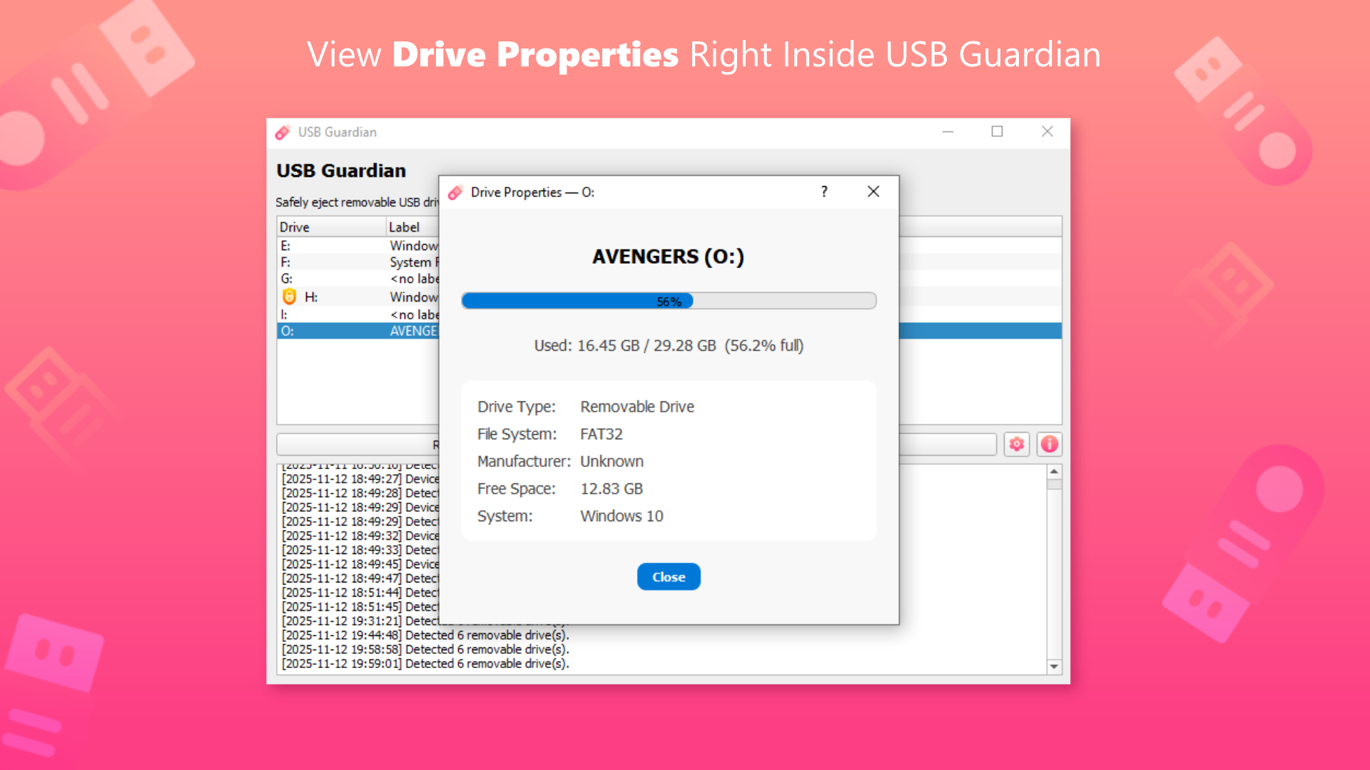 Screenshot 1 of USB Guardian (Windows)