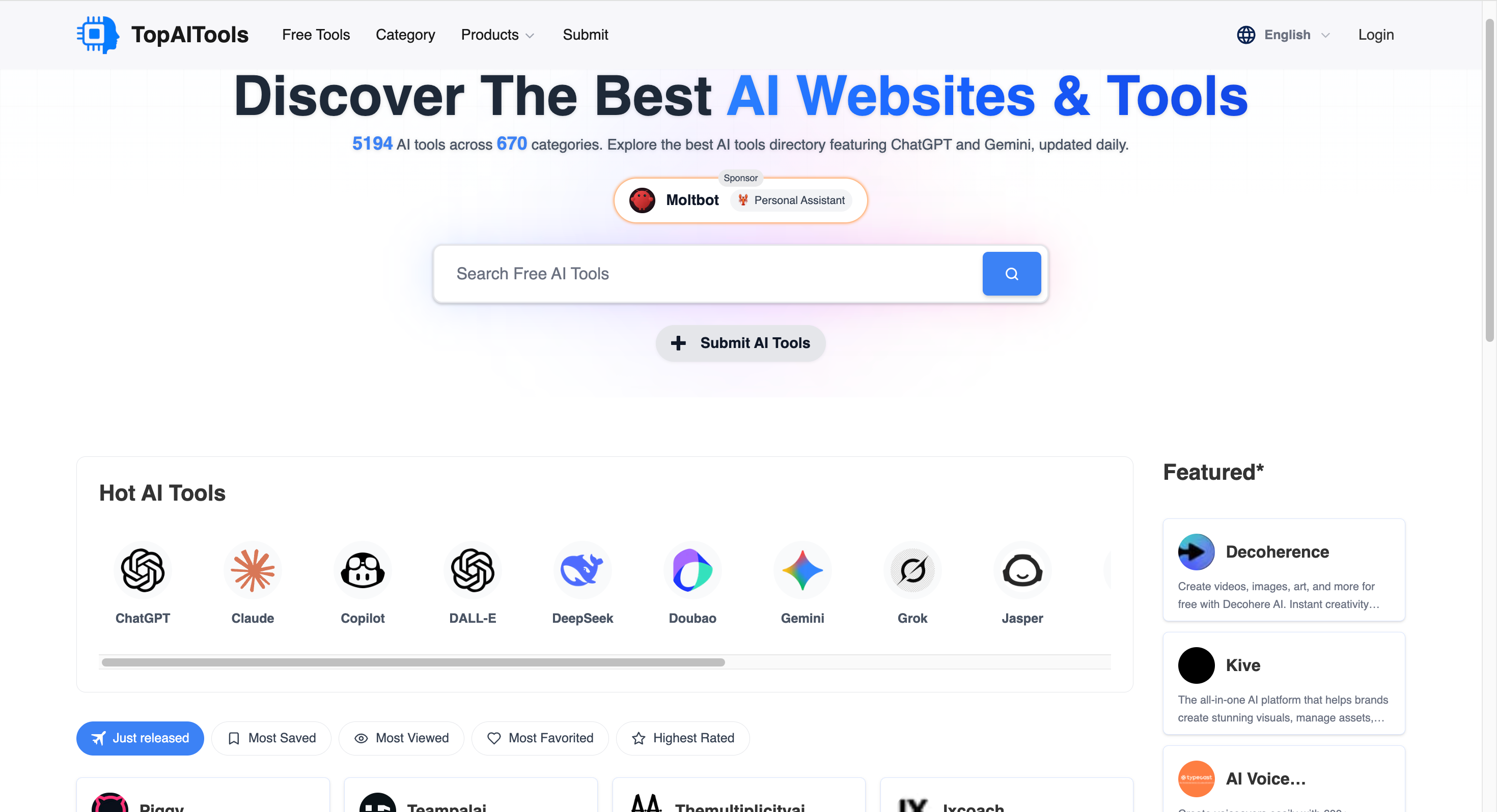 Screenshot 1 of Top AI Tools Review