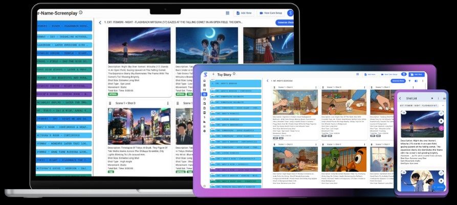 Screenshot 4 of AI Shotlist Software | Studiovity