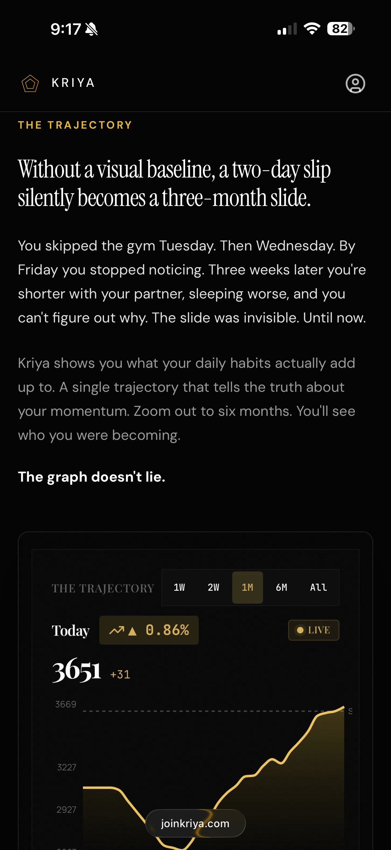Screenshot 2 of Kriya | Daily Habit and Routine Builder