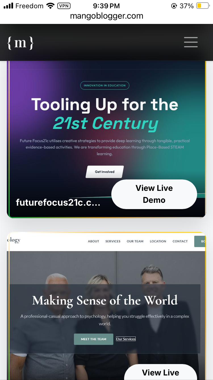Screenshot 2 of mangoblogger