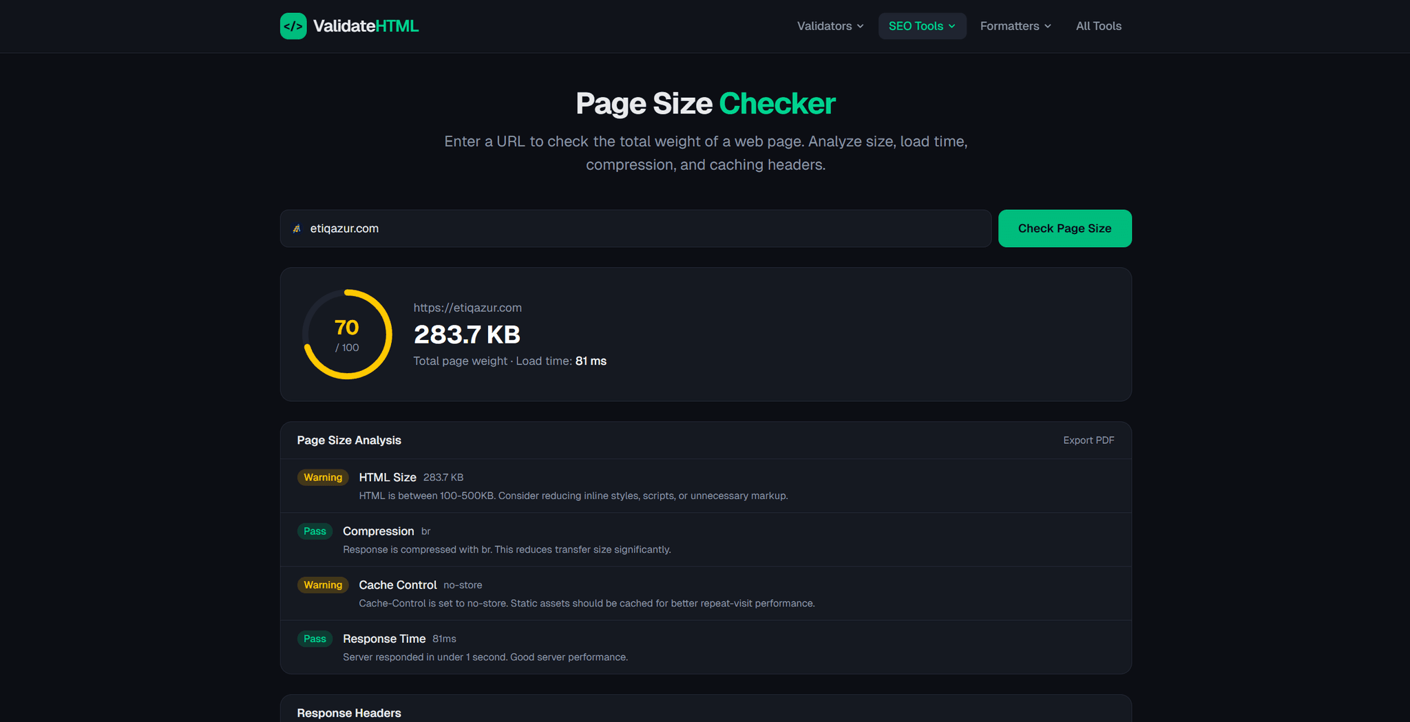 Screenshot 2 of ValidateHTML
