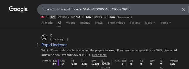 Screenshot 2 of Rapid Indexer