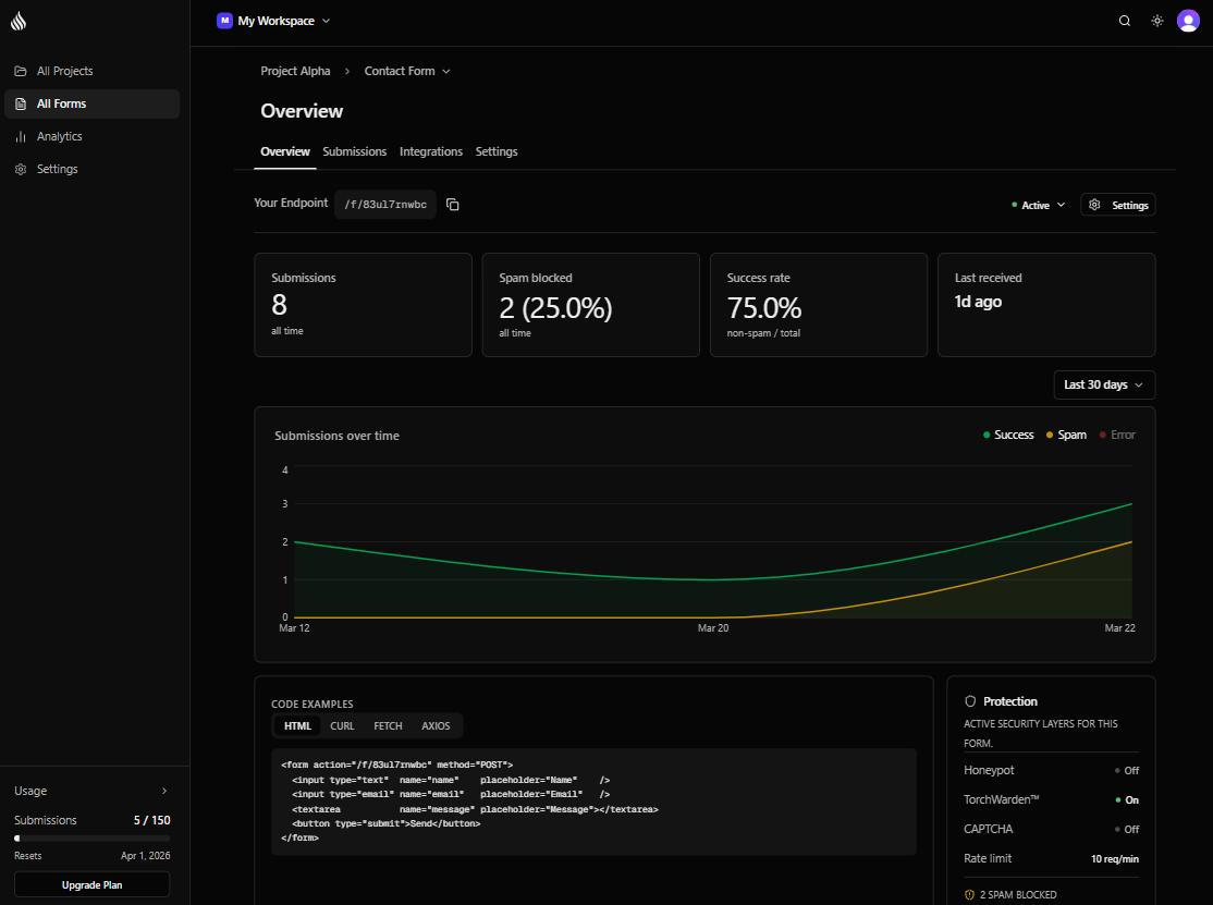 Screenshot 2 of Formtorch