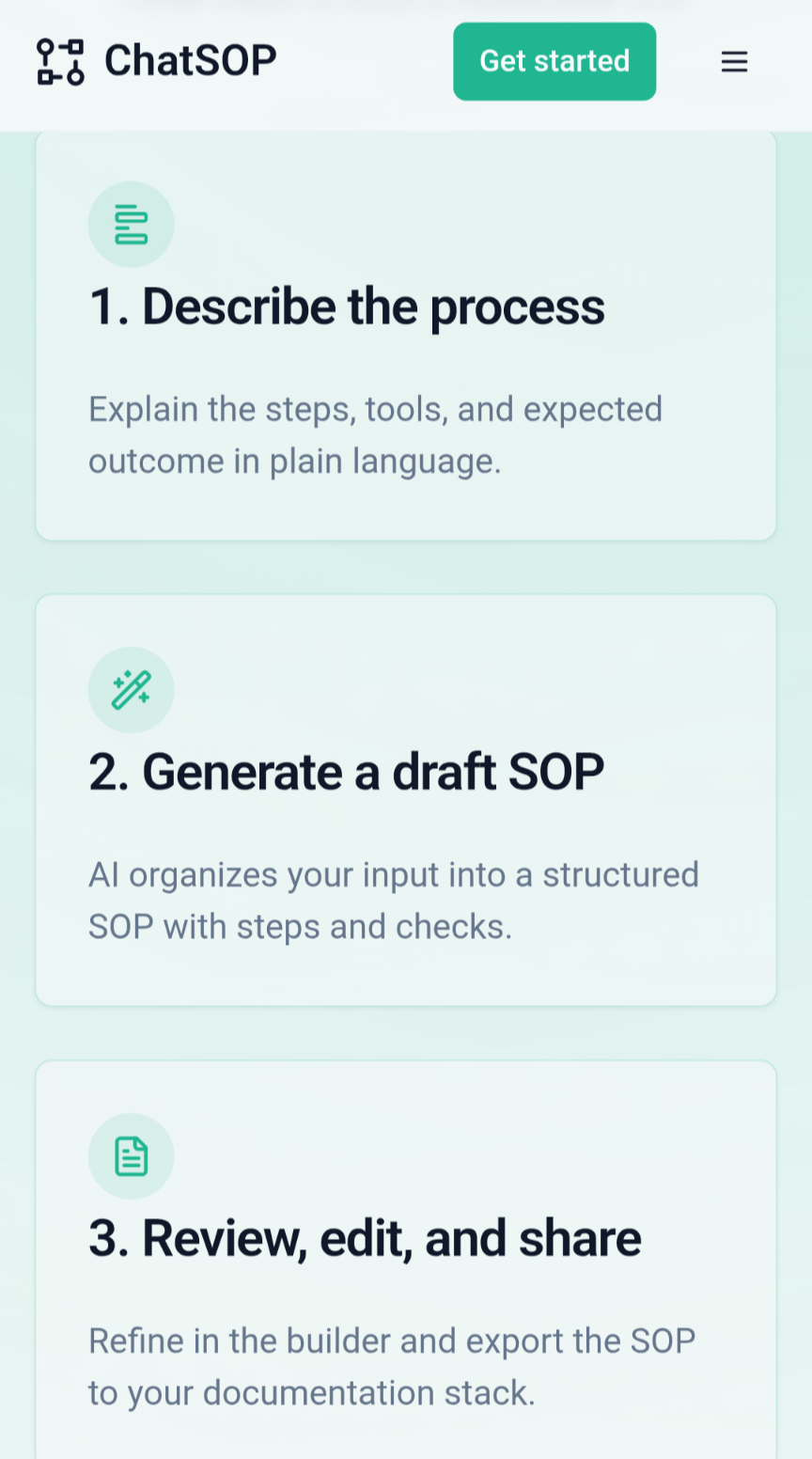 Screenshot 3 of ChatSOP