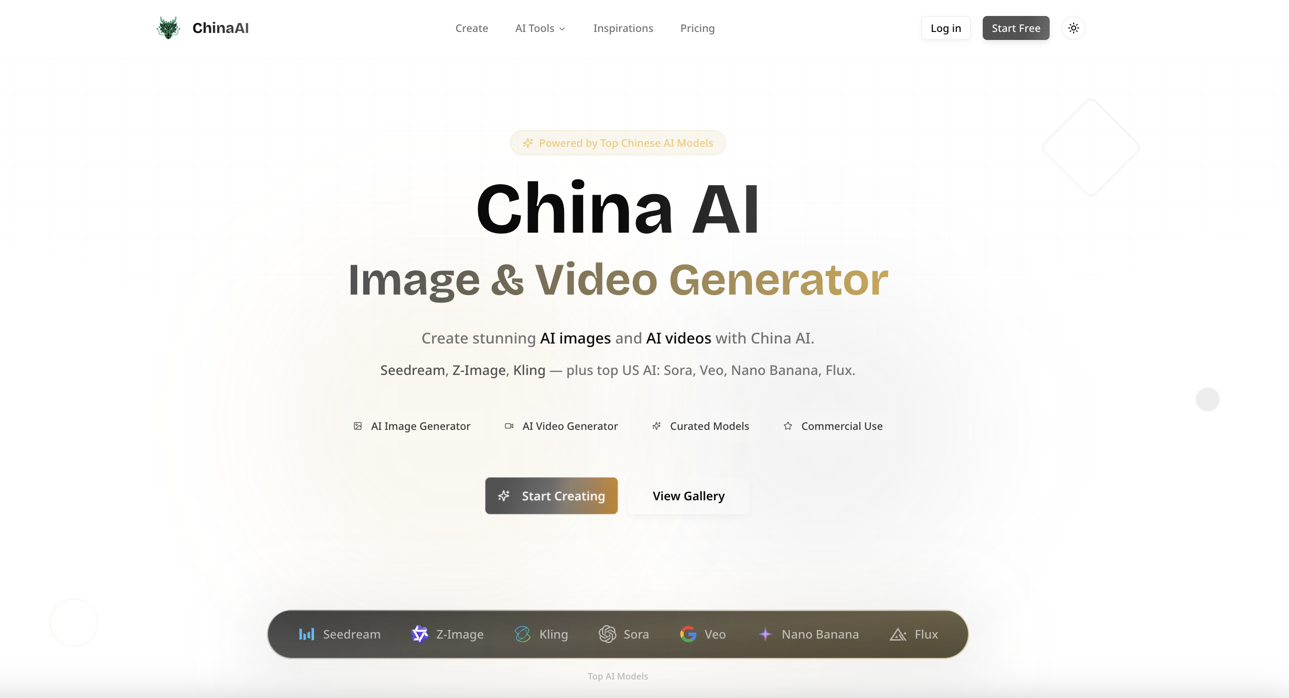 Screenshot 1 of China AI Image & Video Generator