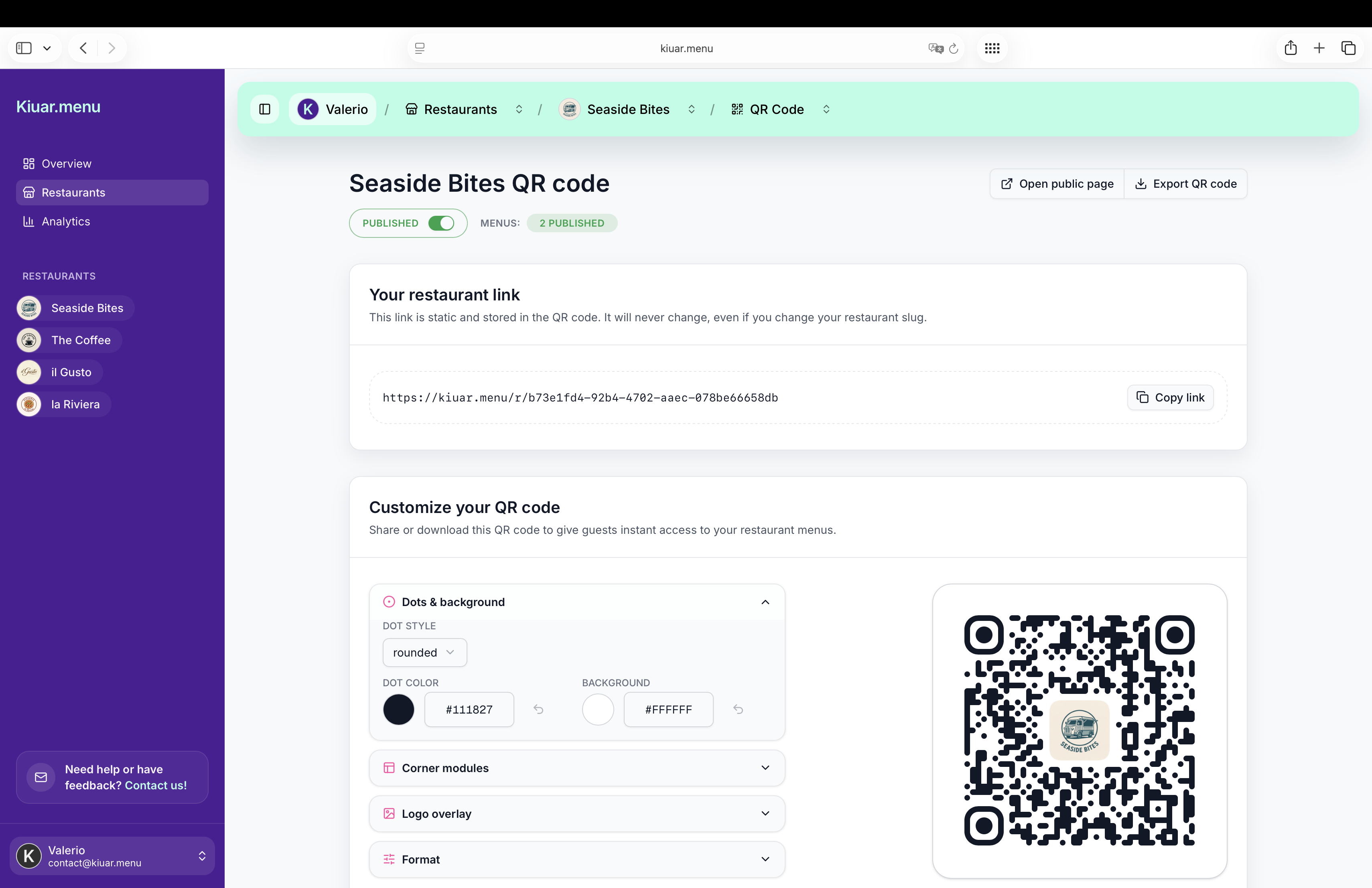 Screenshot 7 of Kiuar.menu
