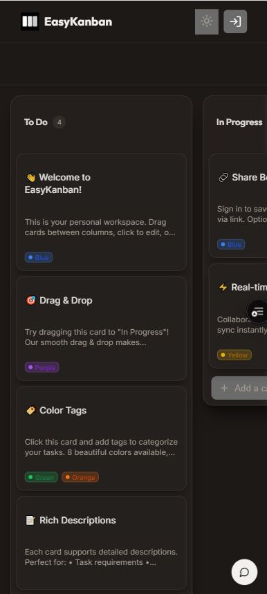 Screenshot 1 of EasyKanban