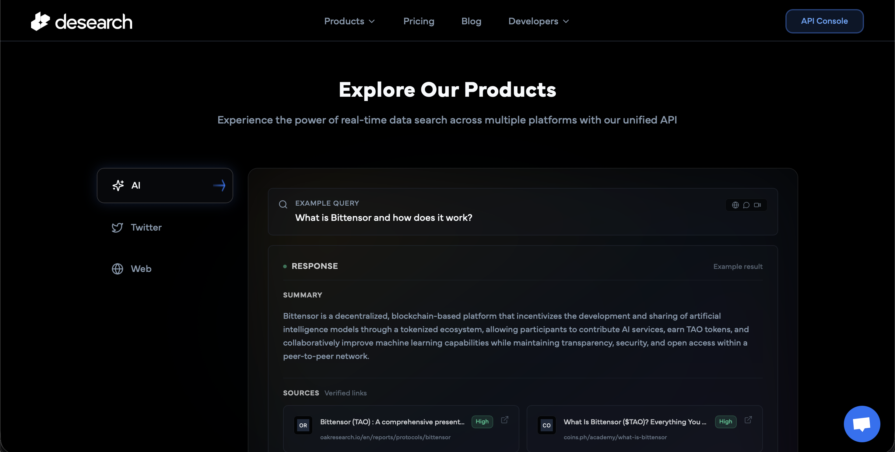 Screenshot 2 of Desearch AI