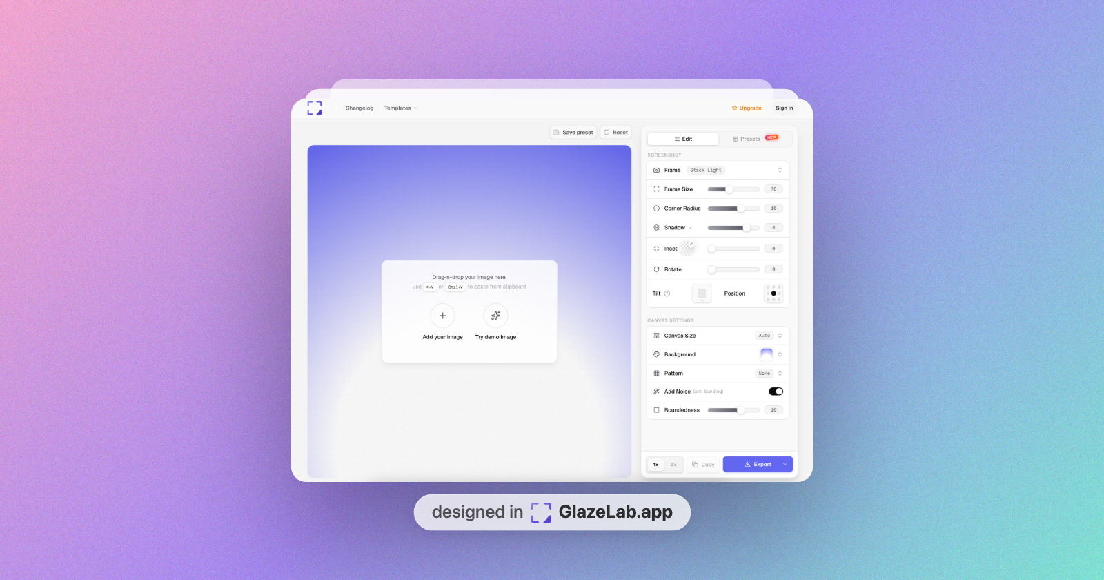 Screenshot 1 of GlazeLab.app