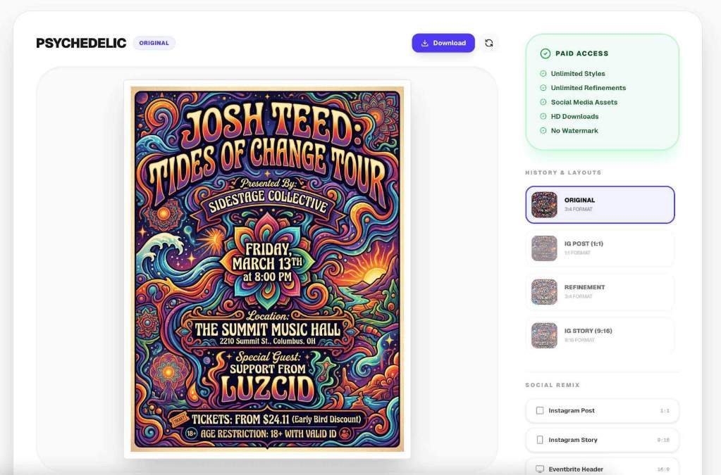 Screenshot 2 of EVENTFLYER.AI