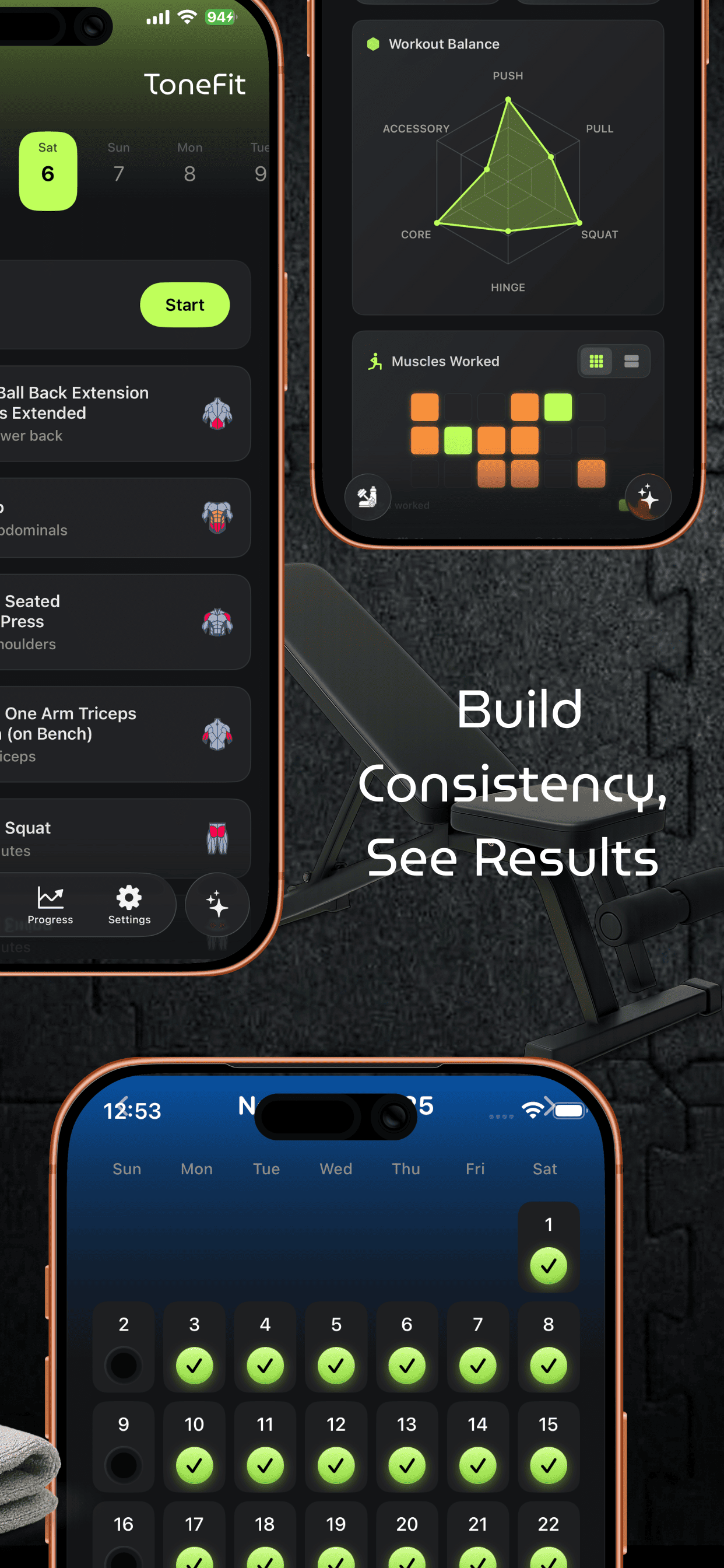 Screenshot 4 of ToneFit - AI Fitness Tracking