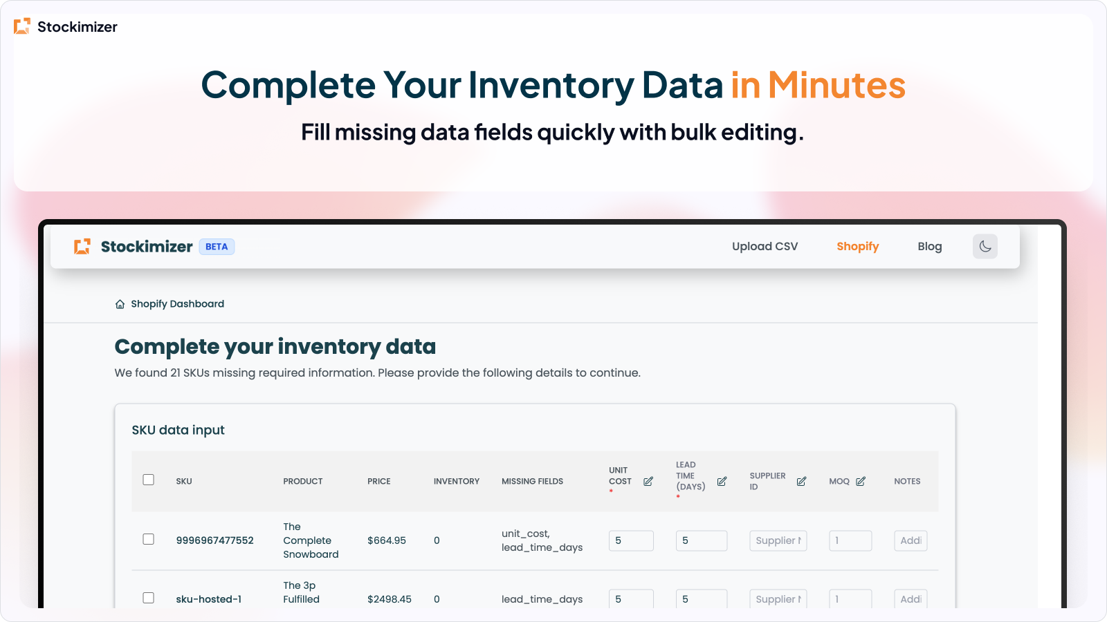 Screenshot 5 of Stockimizer