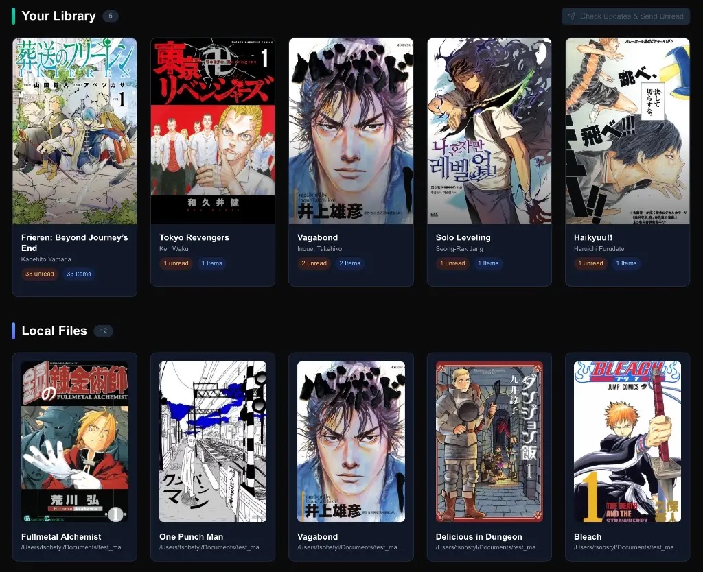 Screenshot 1 of MangaSendr, your manga direct to eReader