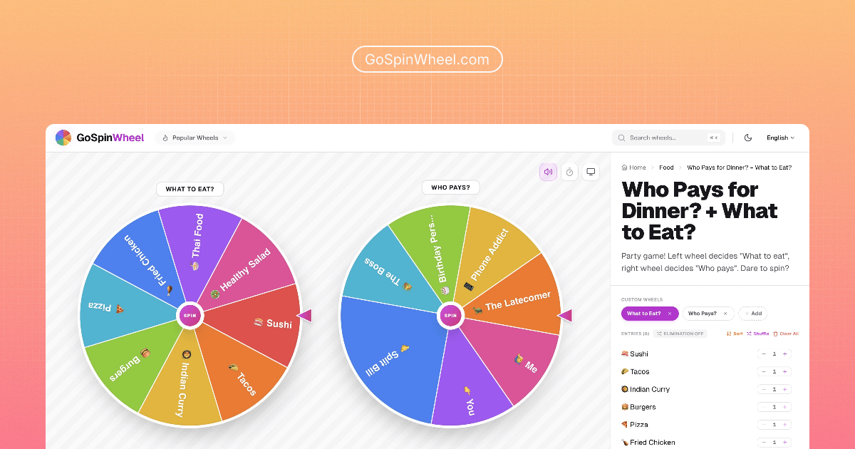 Screenshot 1 of GoSpinWheel