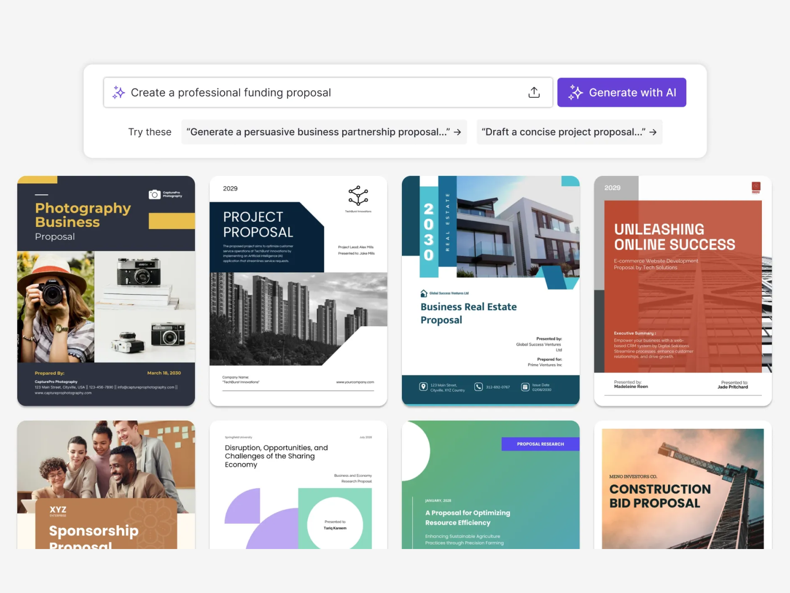 Screenshot 2 of AI Proposal Generator