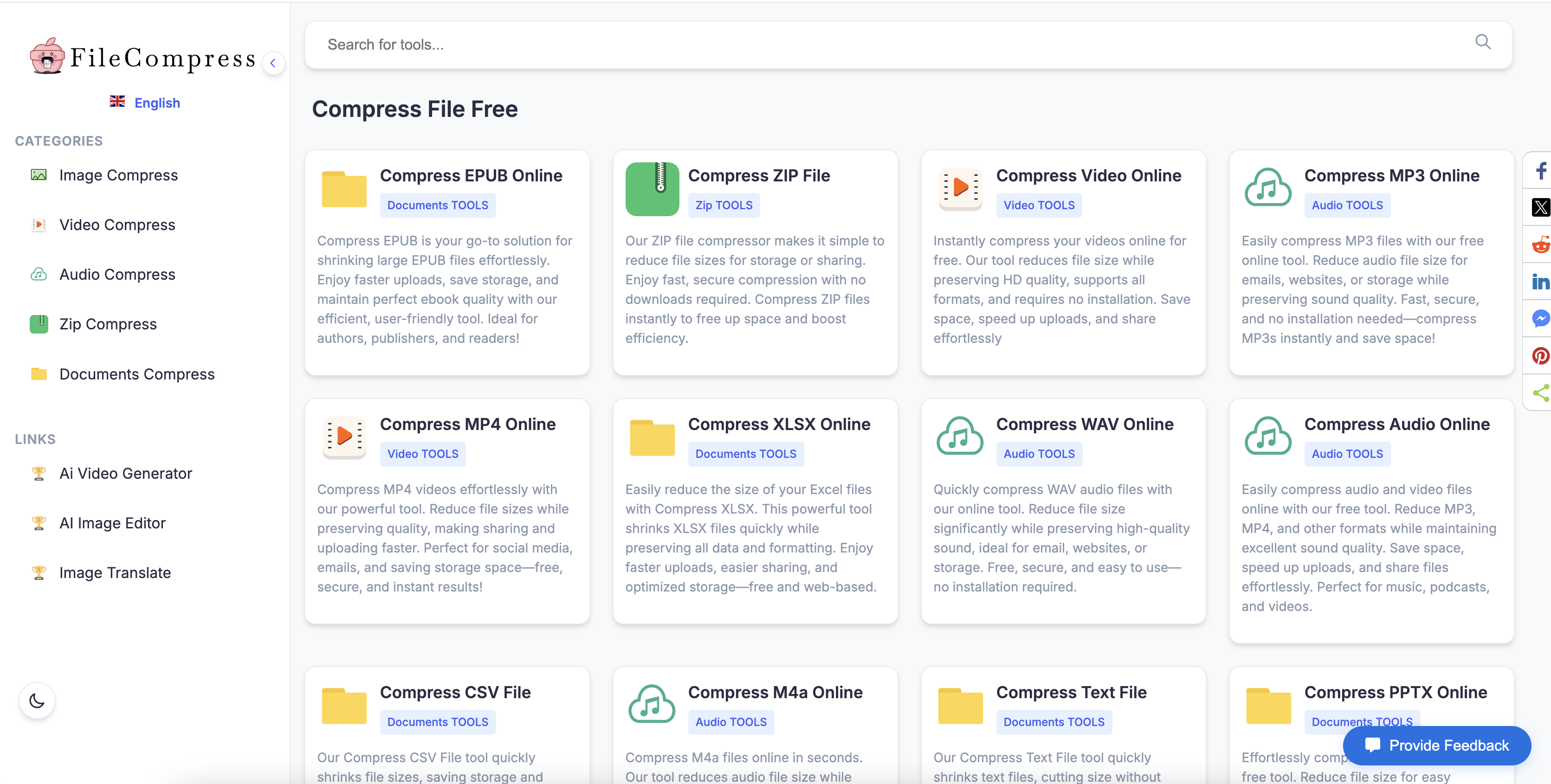 Screenshot 1 of FileCompress