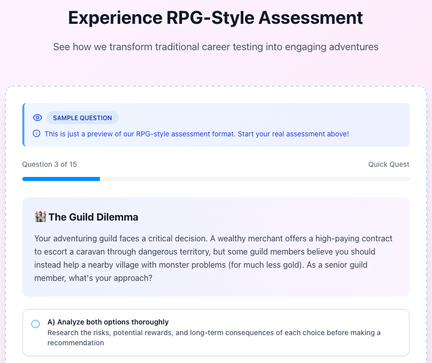Screenshot 10 of YouReGa - Fun Career Test RPG